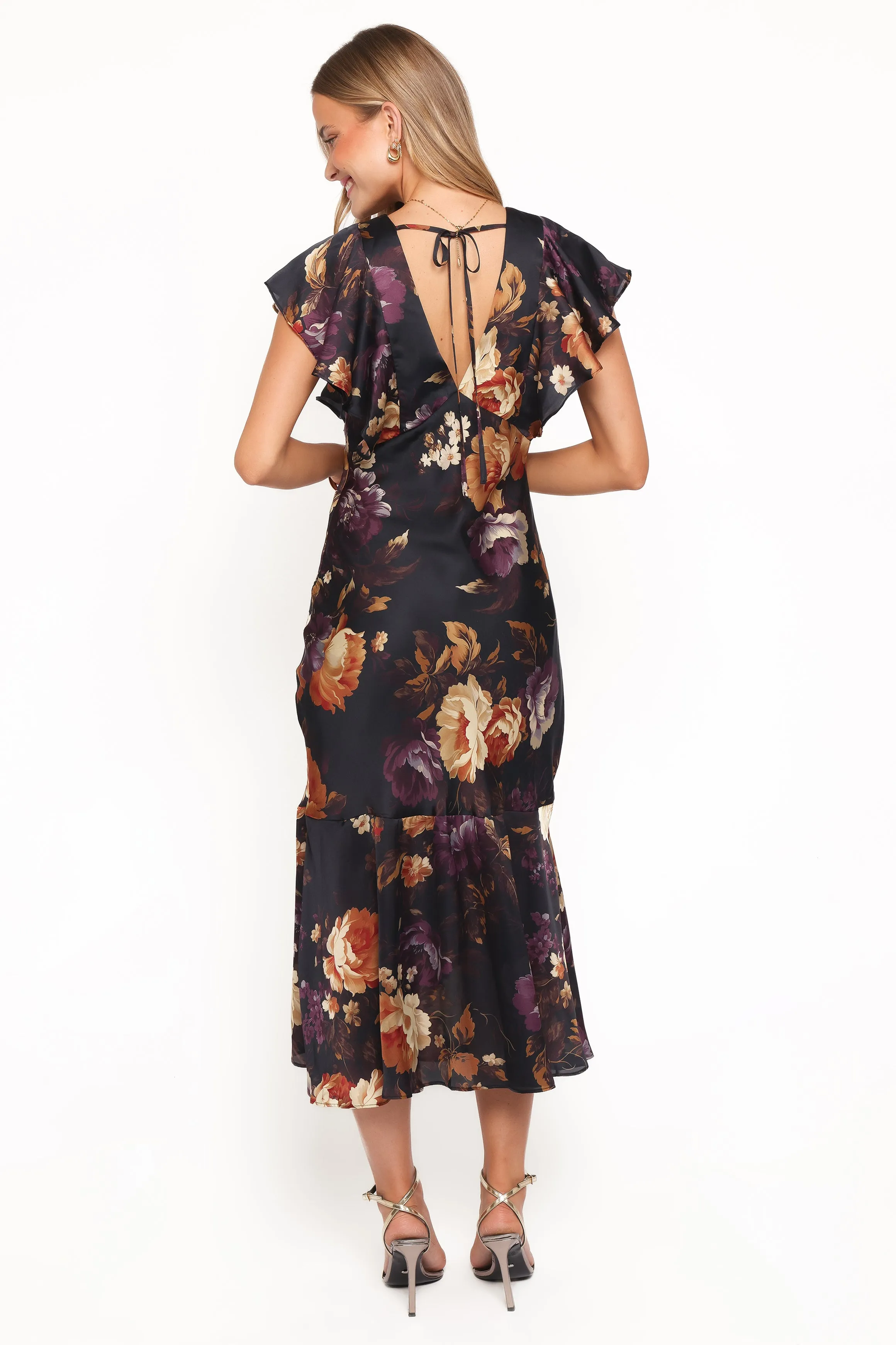Evonne Midi Dress - Nightfall Floral sold by Petal & Pup product image thumbnail 4