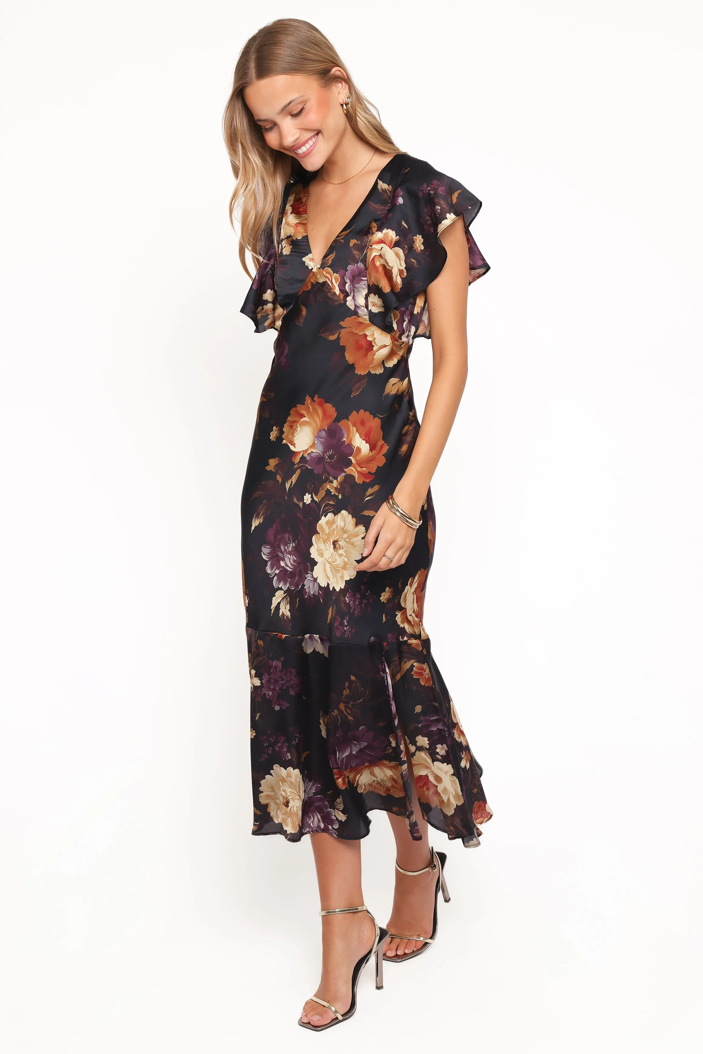 Evonne Midi Dress - Nightfall Floral sold by Petal & Pup product image thumbnail 3