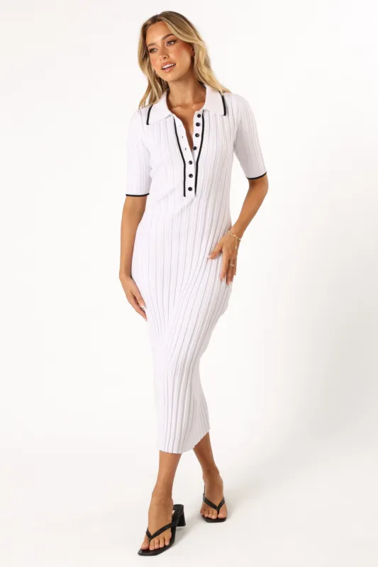 Kins Dress - White sold by Petal & Pup