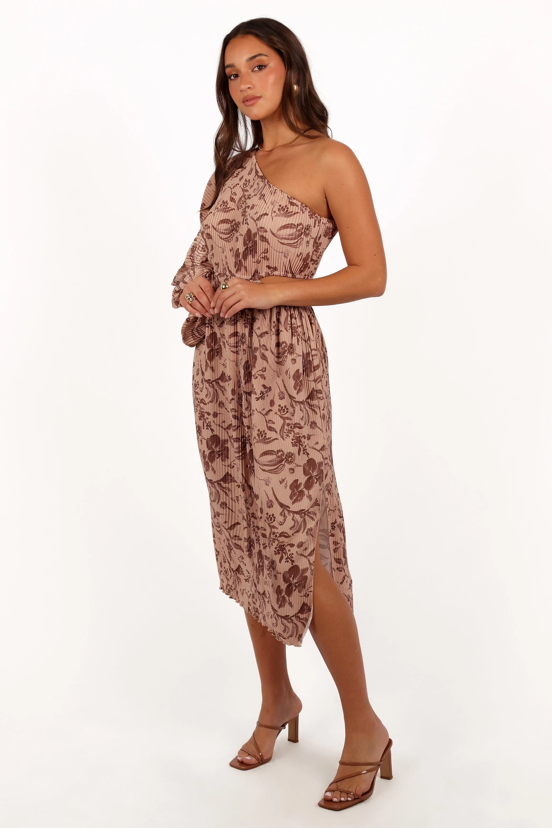 Wren One Shoulder Midi Dress - Wild Orchid sold by Petal & Pup product image thumbnail 5