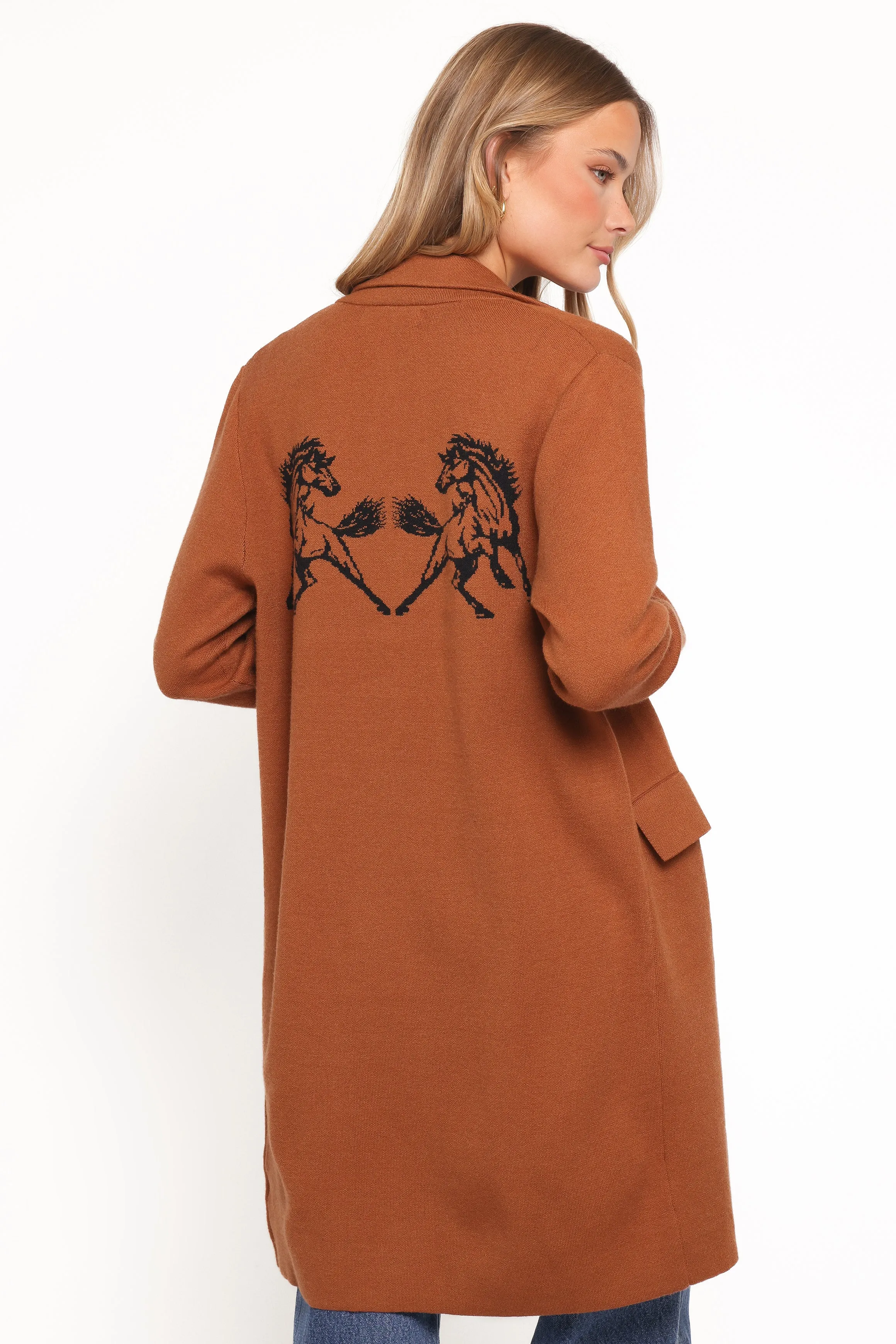 Chester Horses Coatigan - Brown sold by Petal & Pup product image thumbnail 3