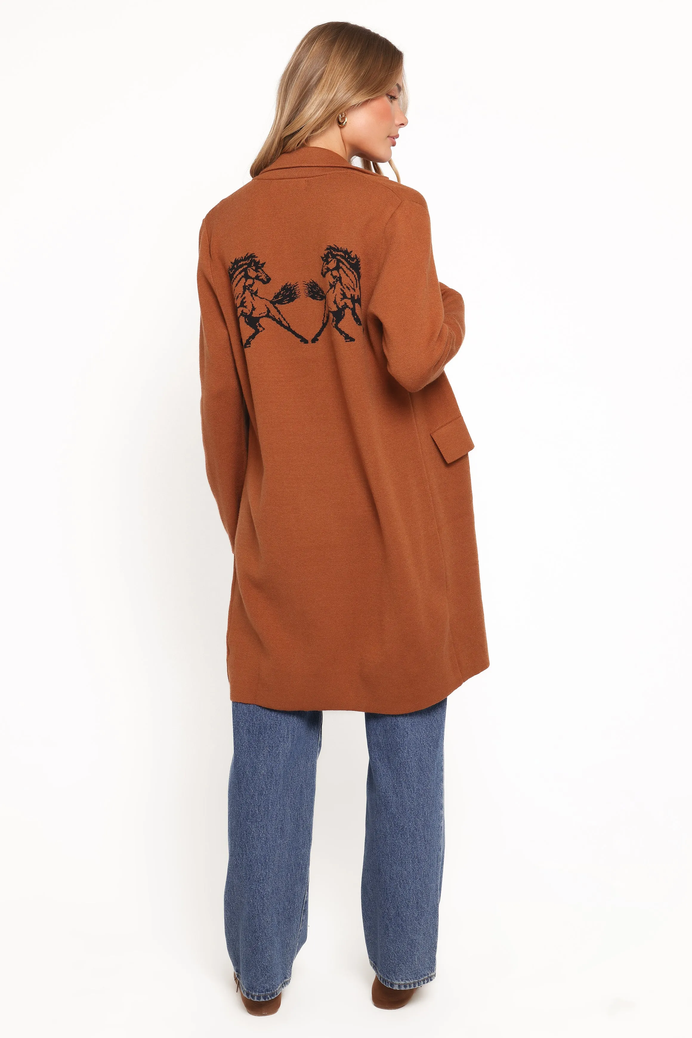 Chester Horses Coatigan - Brown sold by Petal & Pup product image thumbnail 5