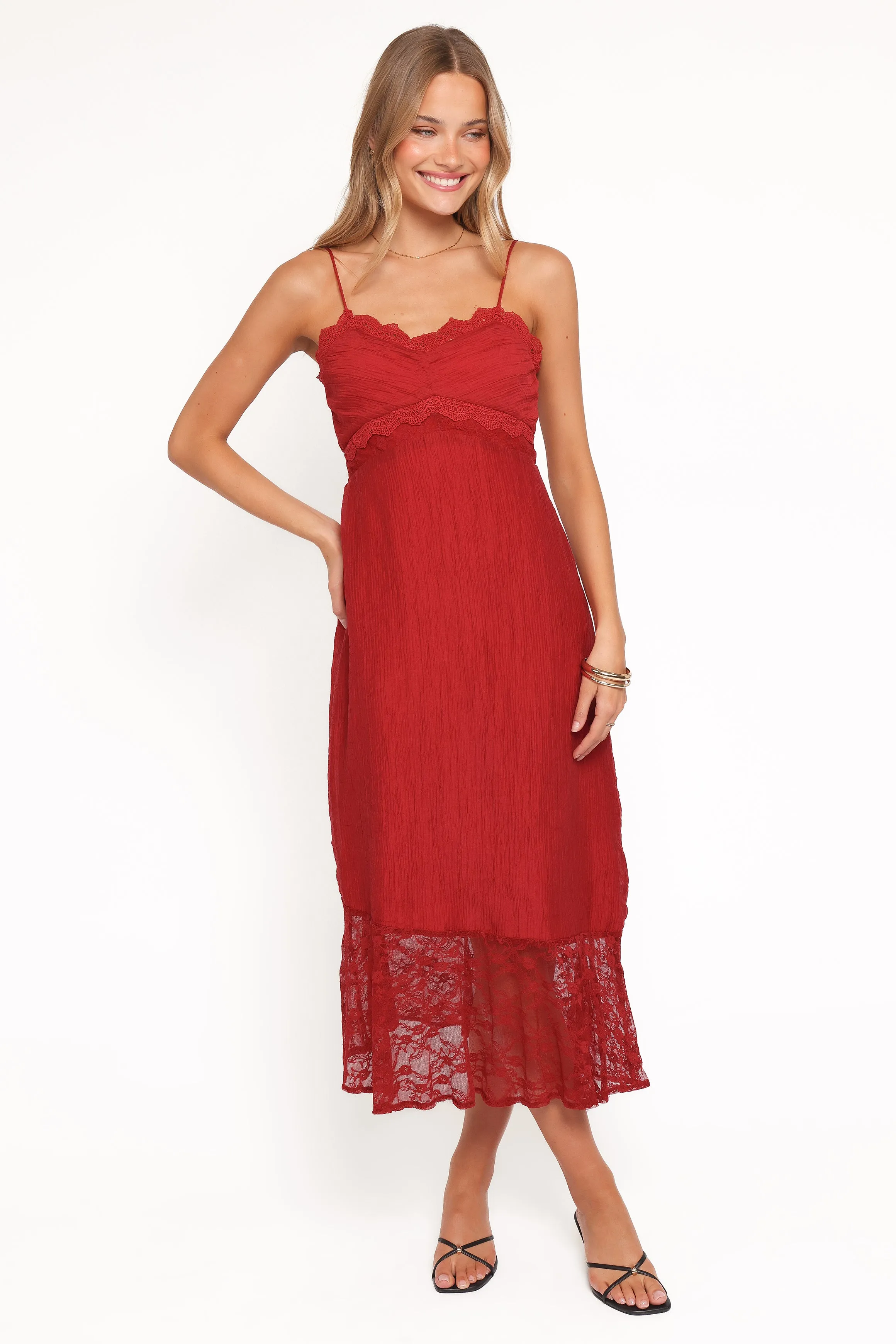 Winnie Maxi Dress - Red sold by Petal & Pup product image thumbnail 2