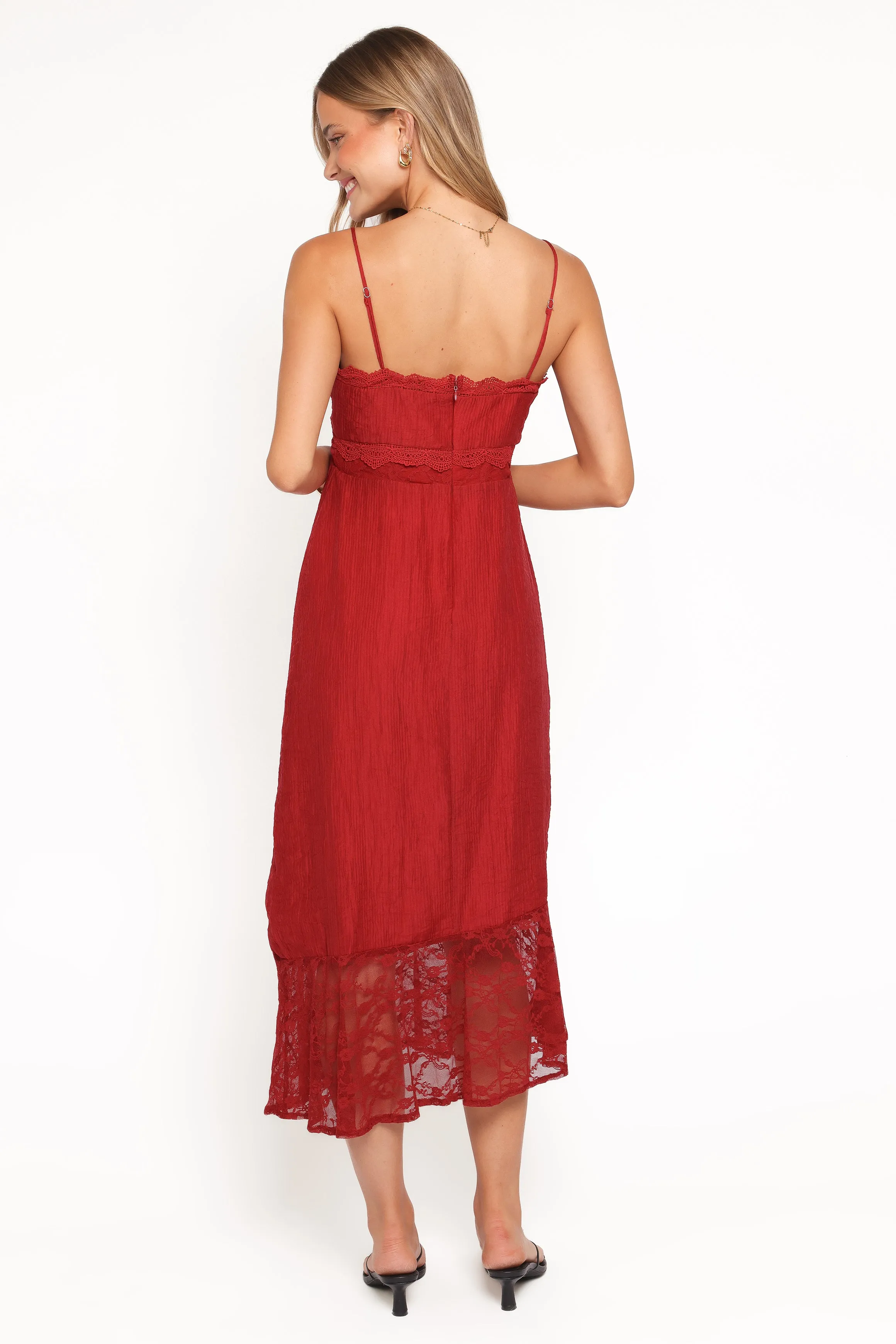 Winnie Maxi Dress - Red sold by Petal & Pup product image thumbnail 4