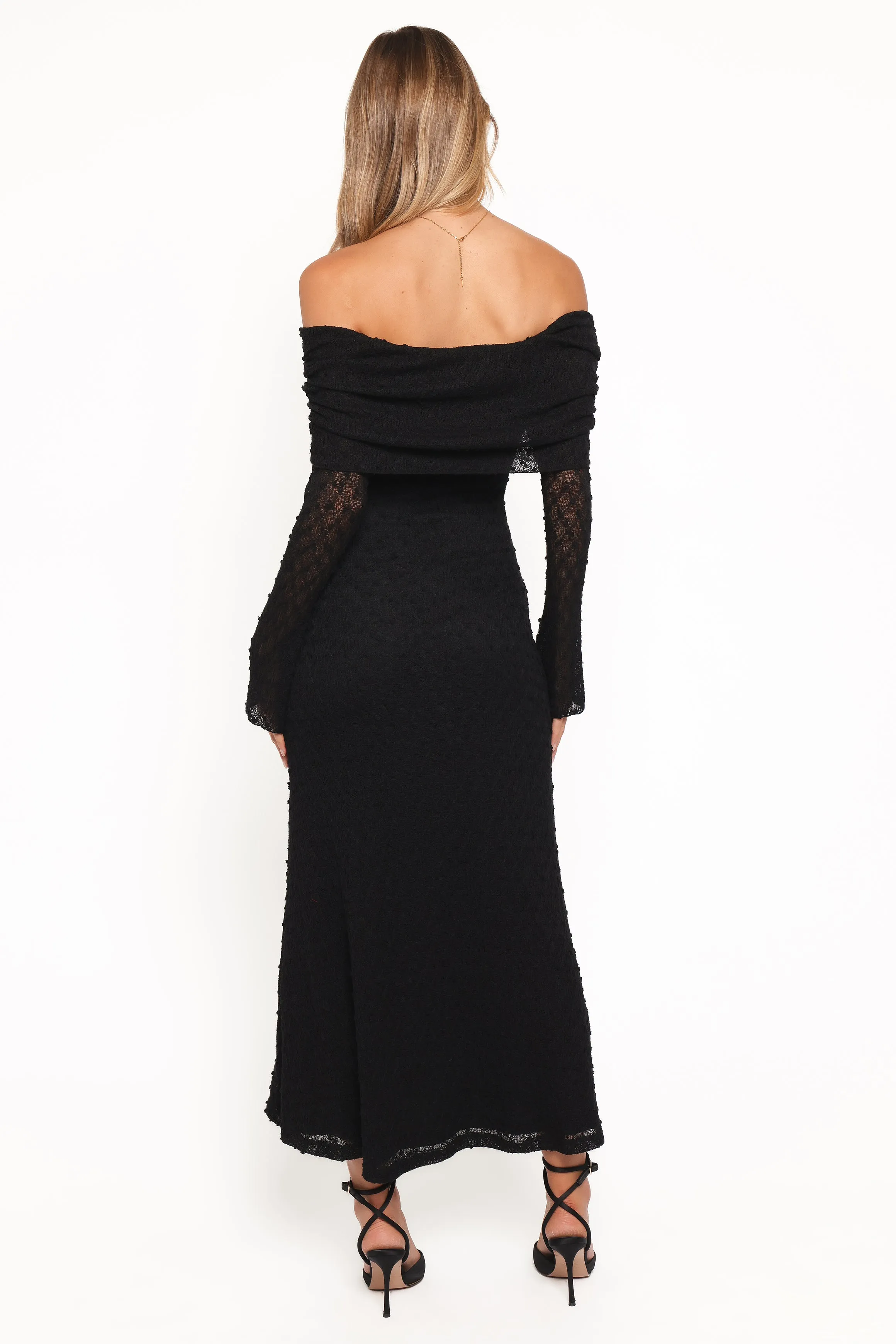 Wilma Off Shoulder Dress - Black sold by Petal & Pup product image thumbnail 4