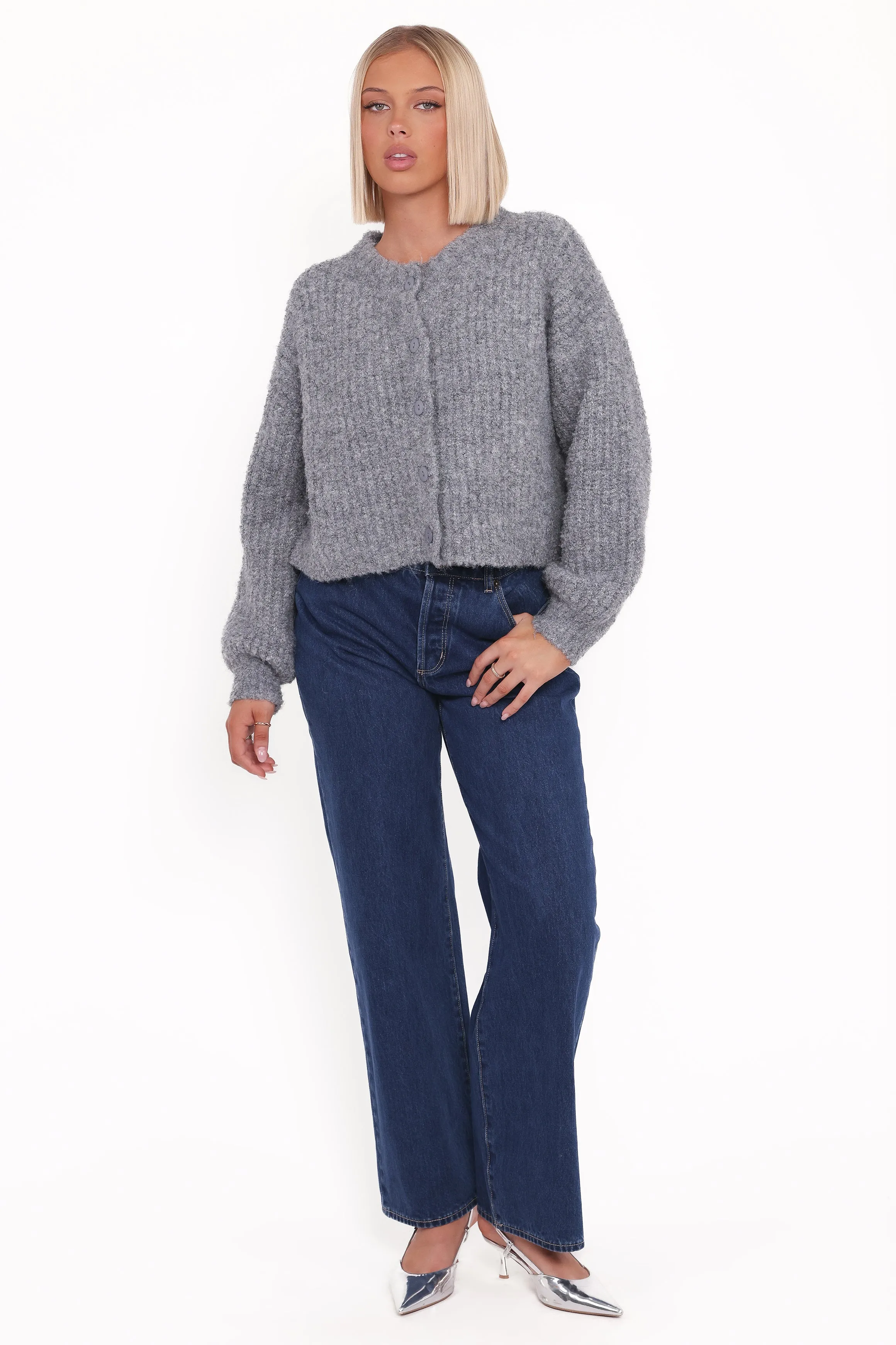 Albertine Cardigan - Grey sold by Petal & Pup product image thumbnail 5