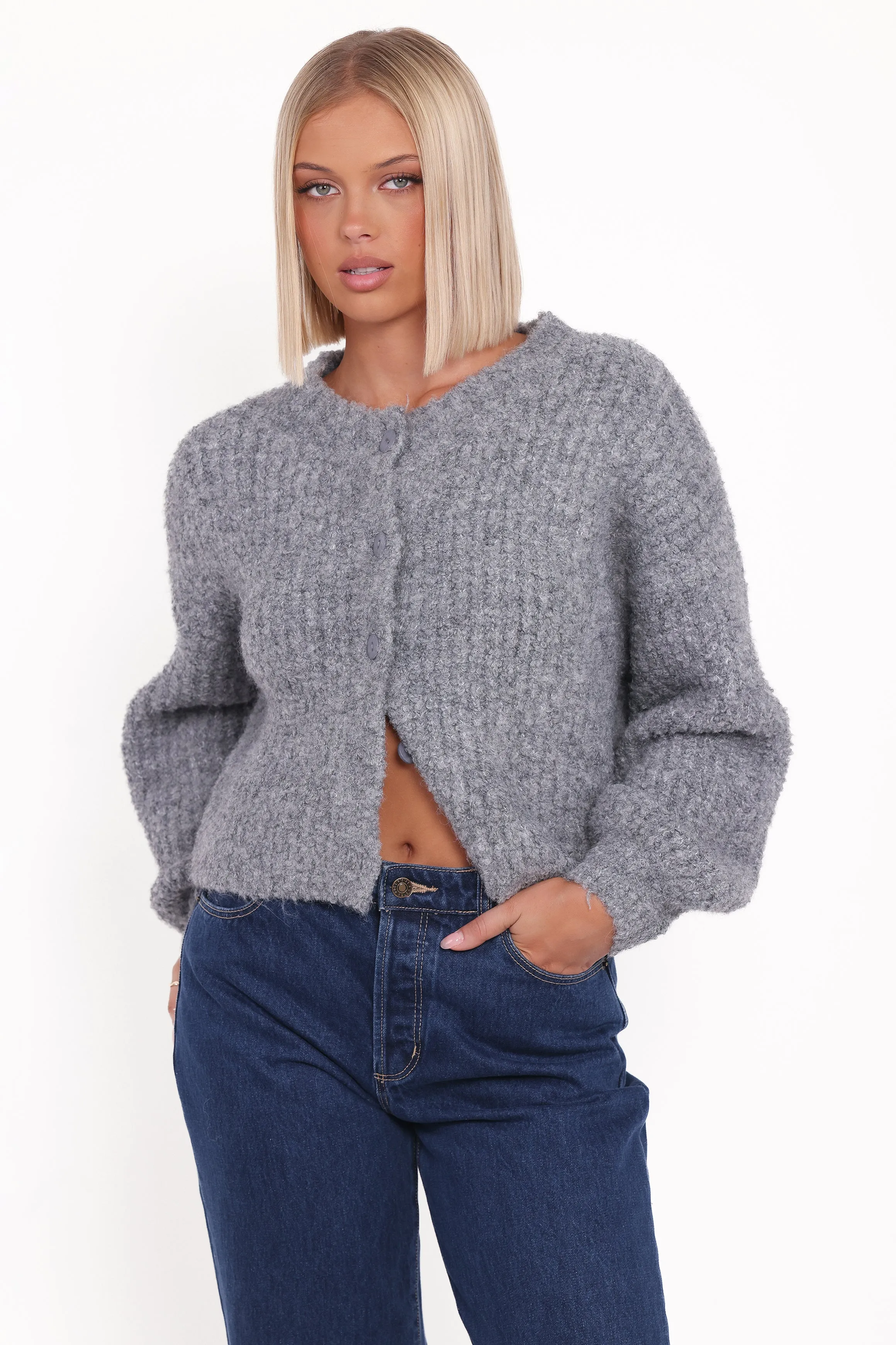 Albertine Cardigan - Grey sold by Petal & Pup product image thumbnail 2