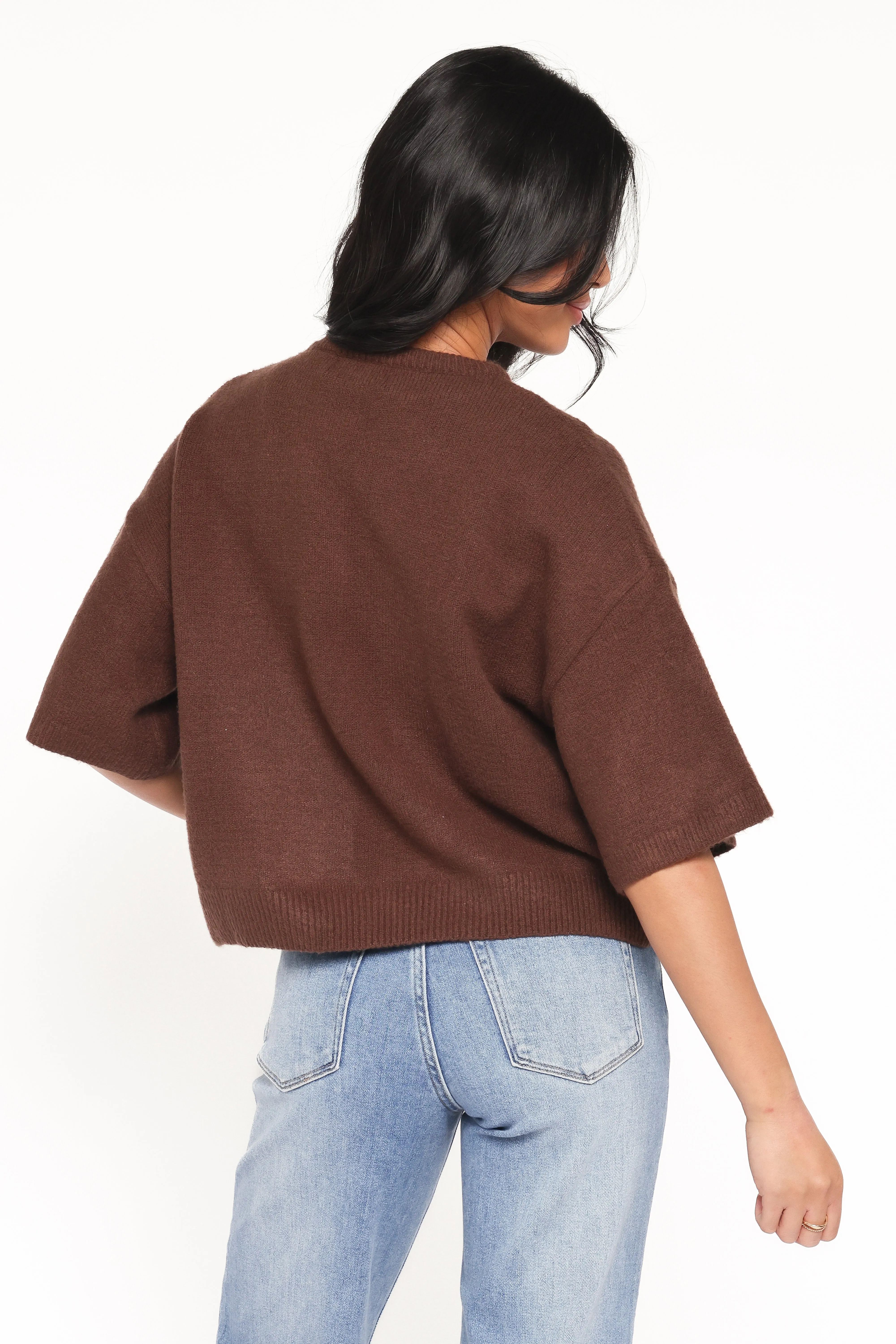 Lilith Knit Top - Chocolate Brown sold by Petal & Pup product image thumbnail 4