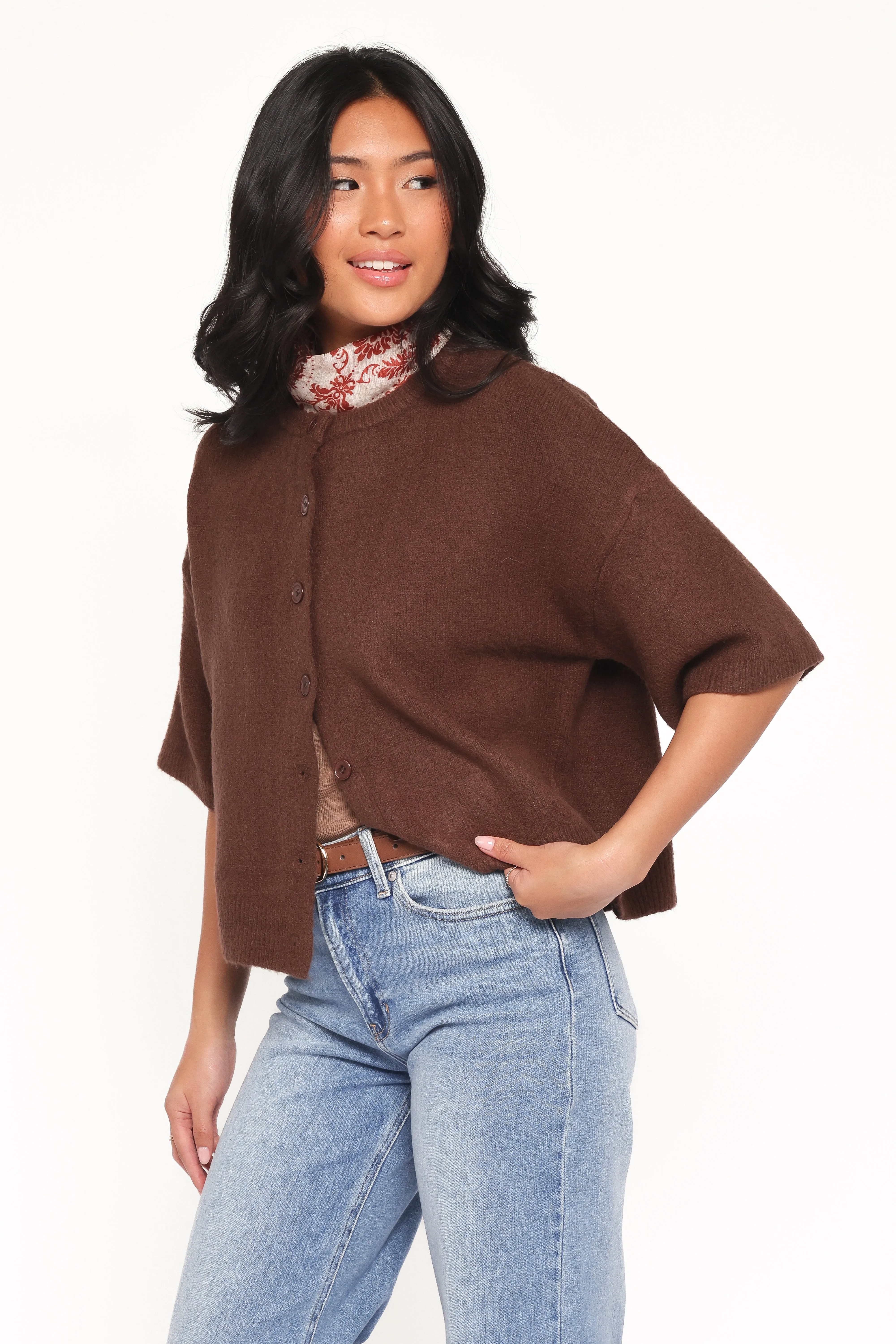 Lilith Knit Top - Chocolate Brown sold by Petal & Pup product image thumbnail 3