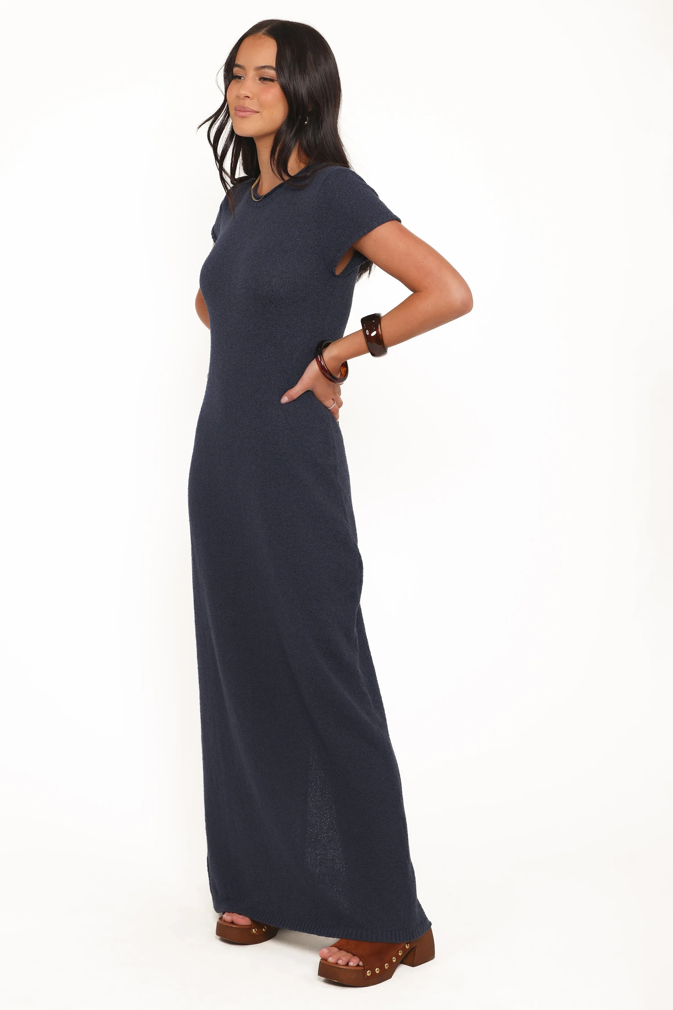 Lowell Knit Maxi Dress - Navy sold by Petal & Pup product image thumbnail 4