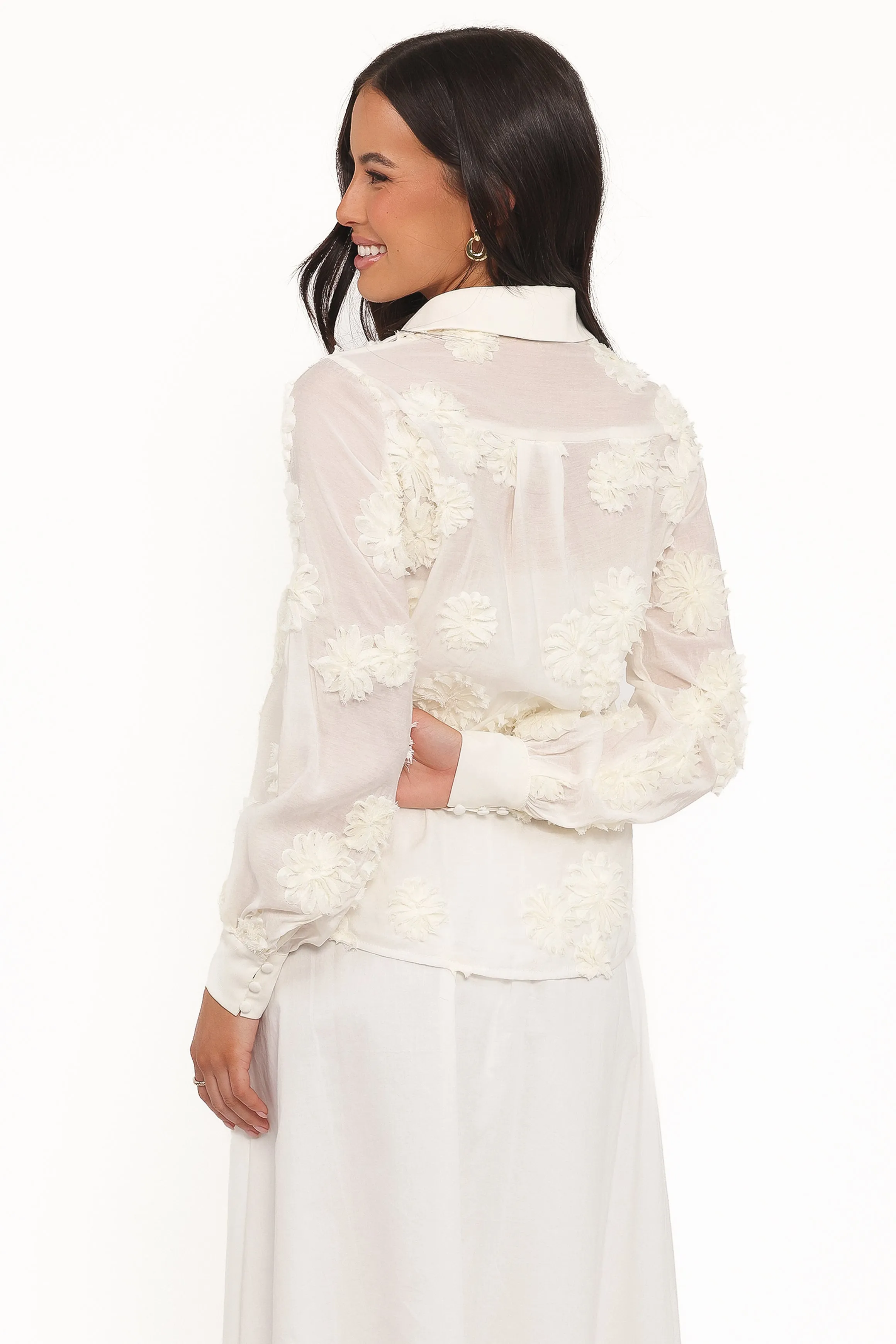 Cliona Shirt - Cream sold by Petal & Pup product image thumbnail 5