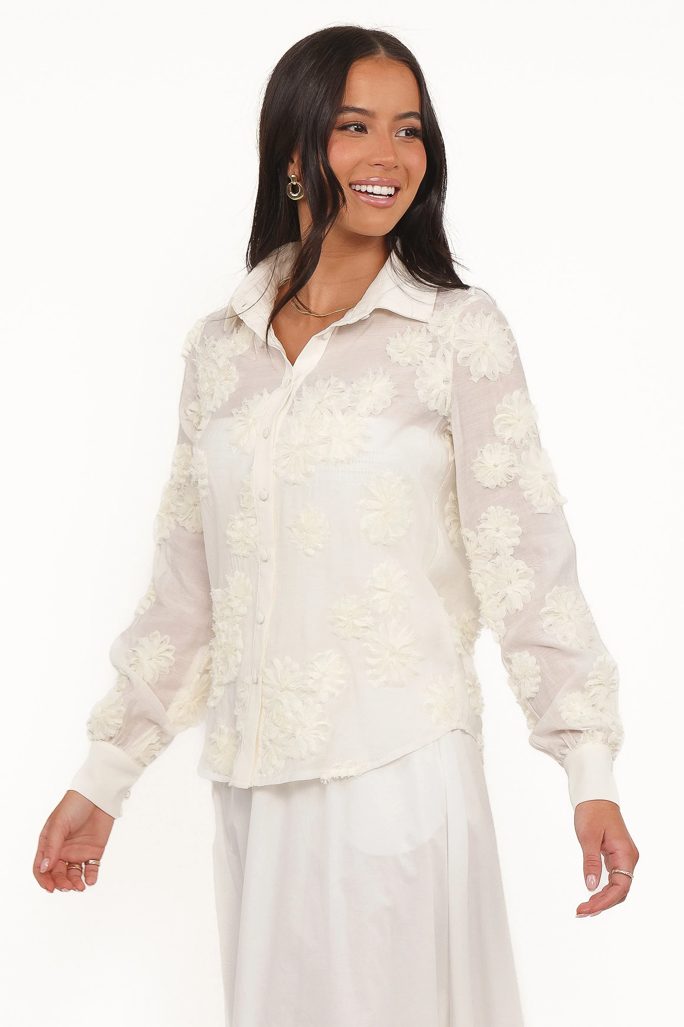 Cliona Shirt - Cream sold by Petal & Pup product image thumbnail 4