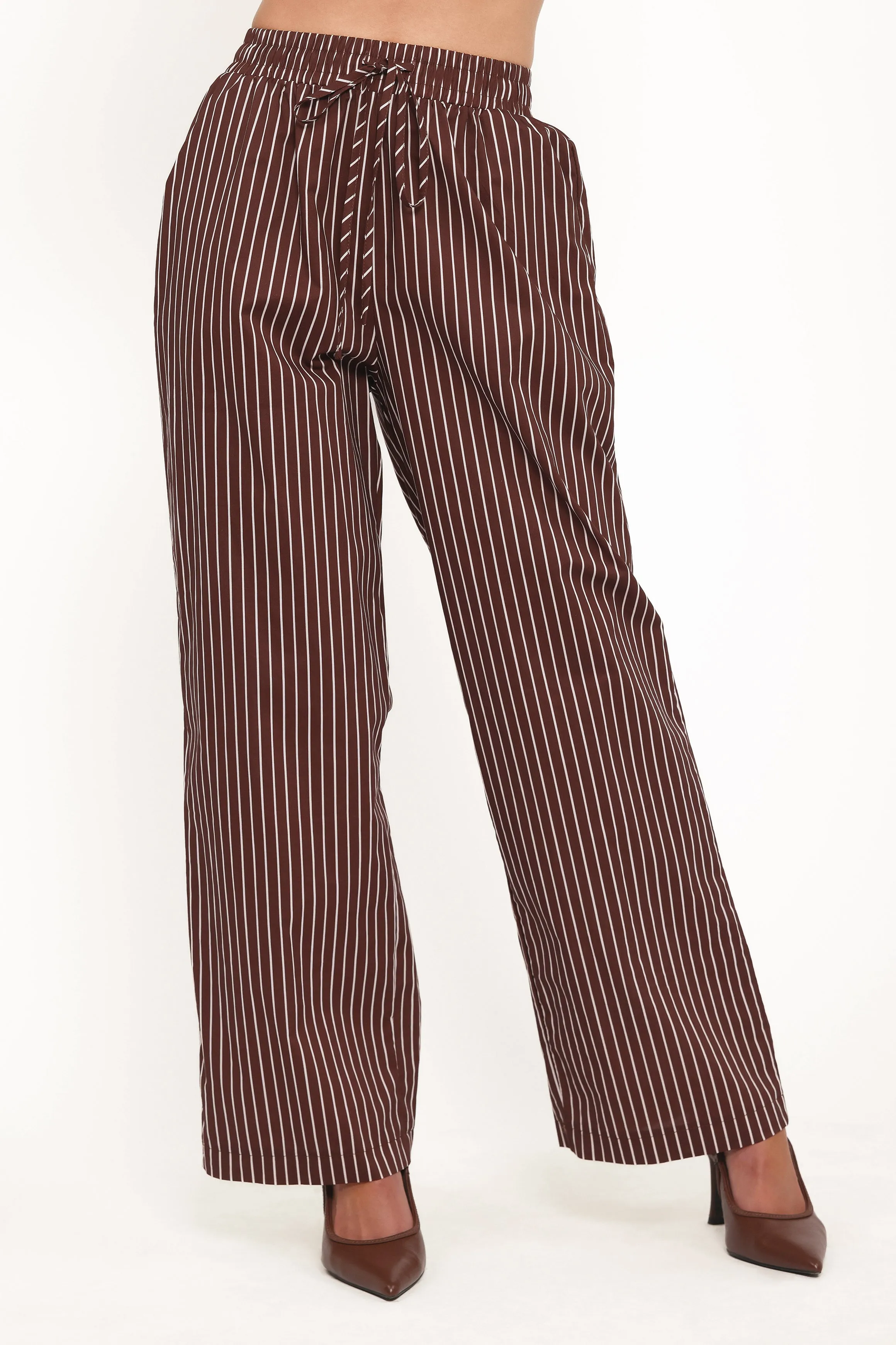 Darya Pants - Chocolate Stripe sold by Petal & Pup product image thumbnail 3