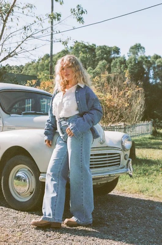 Cornelia Denim Shirt - Blue sold by Petal & Pup