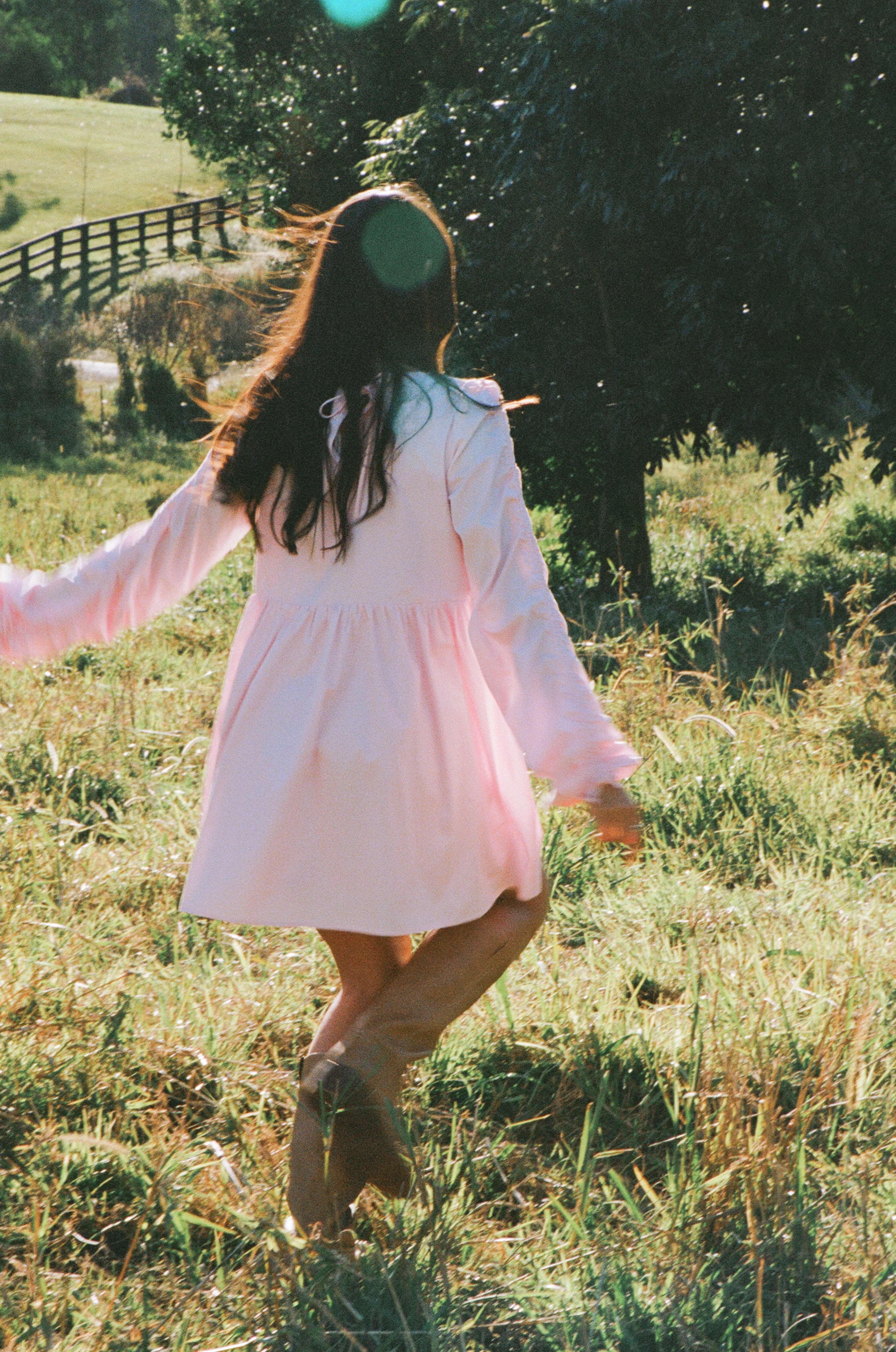 Micaela Long Sleeve Mini Dress - Pink sold by Petal & Pup