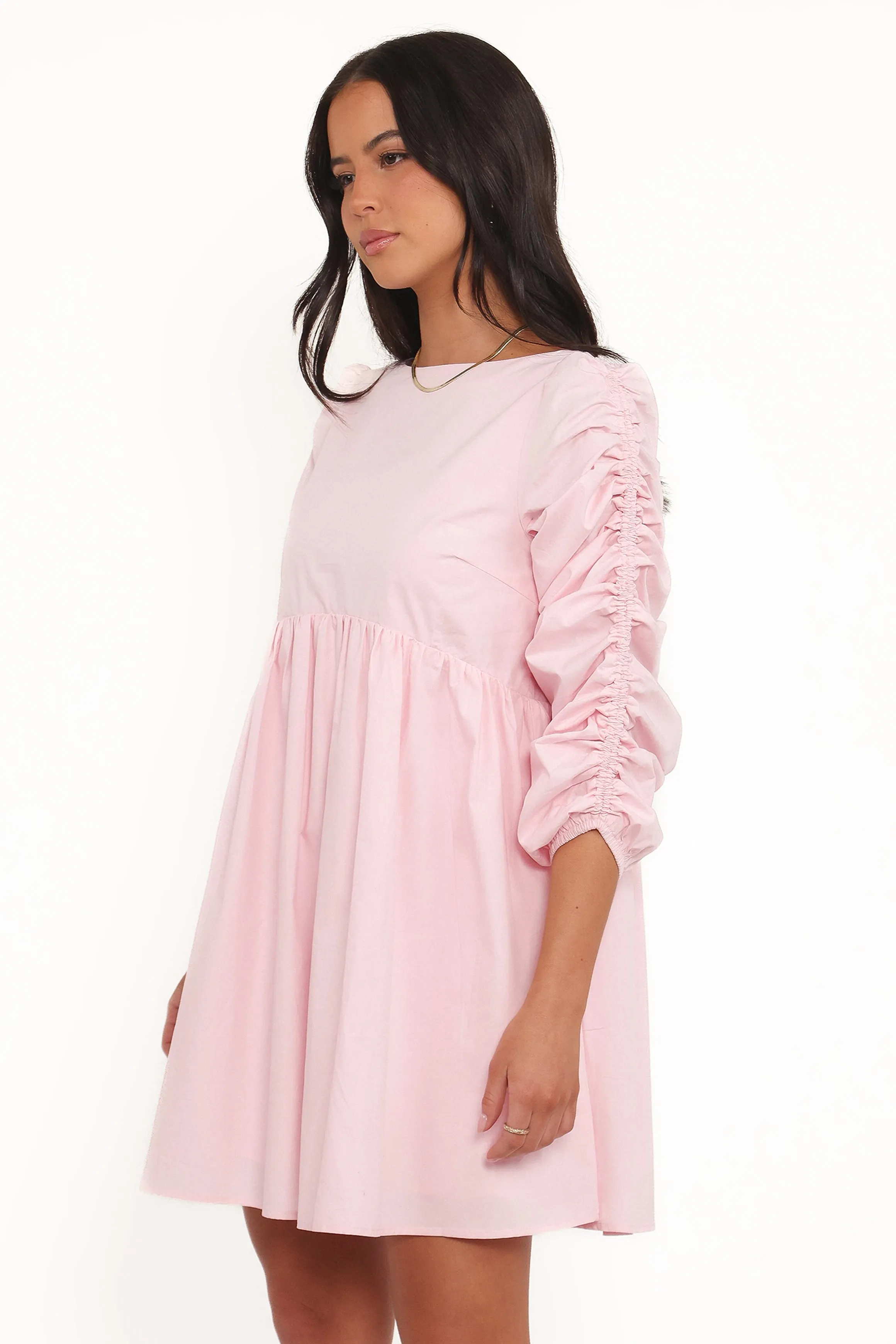 Micaela Long Sleeve Mini Dress - Pink sold by Petal & Pup product image thumbnail 4
