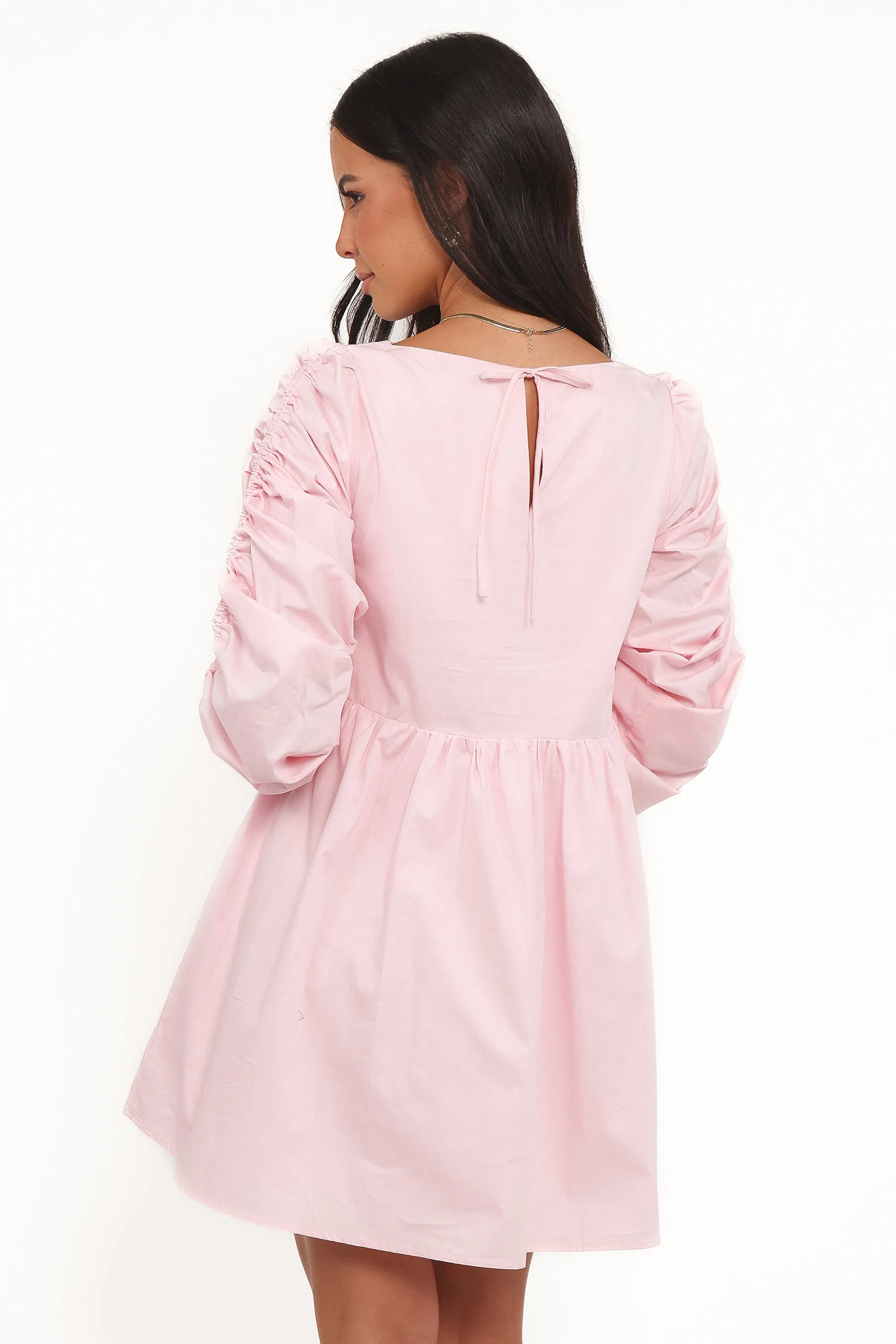 Micaela Long Sleeve Mini Dress - Pink sold by Petal & Pup product image thumbnail 5