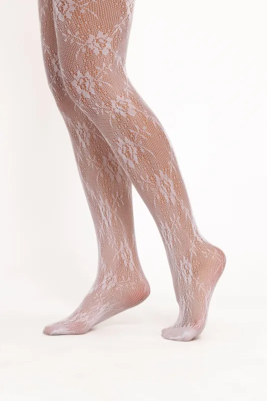 Felicity Lace Stockings - White sold by Petal & Pup