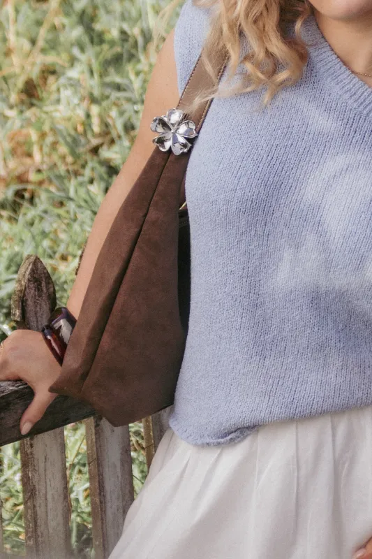 Tiffany 2 Pack Flower Hair Clips - Silver sold by Petal & Pup