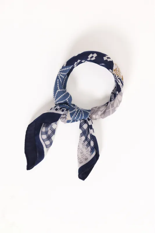 Eilish Scarf - Blue Multi sold by Petal & Pup