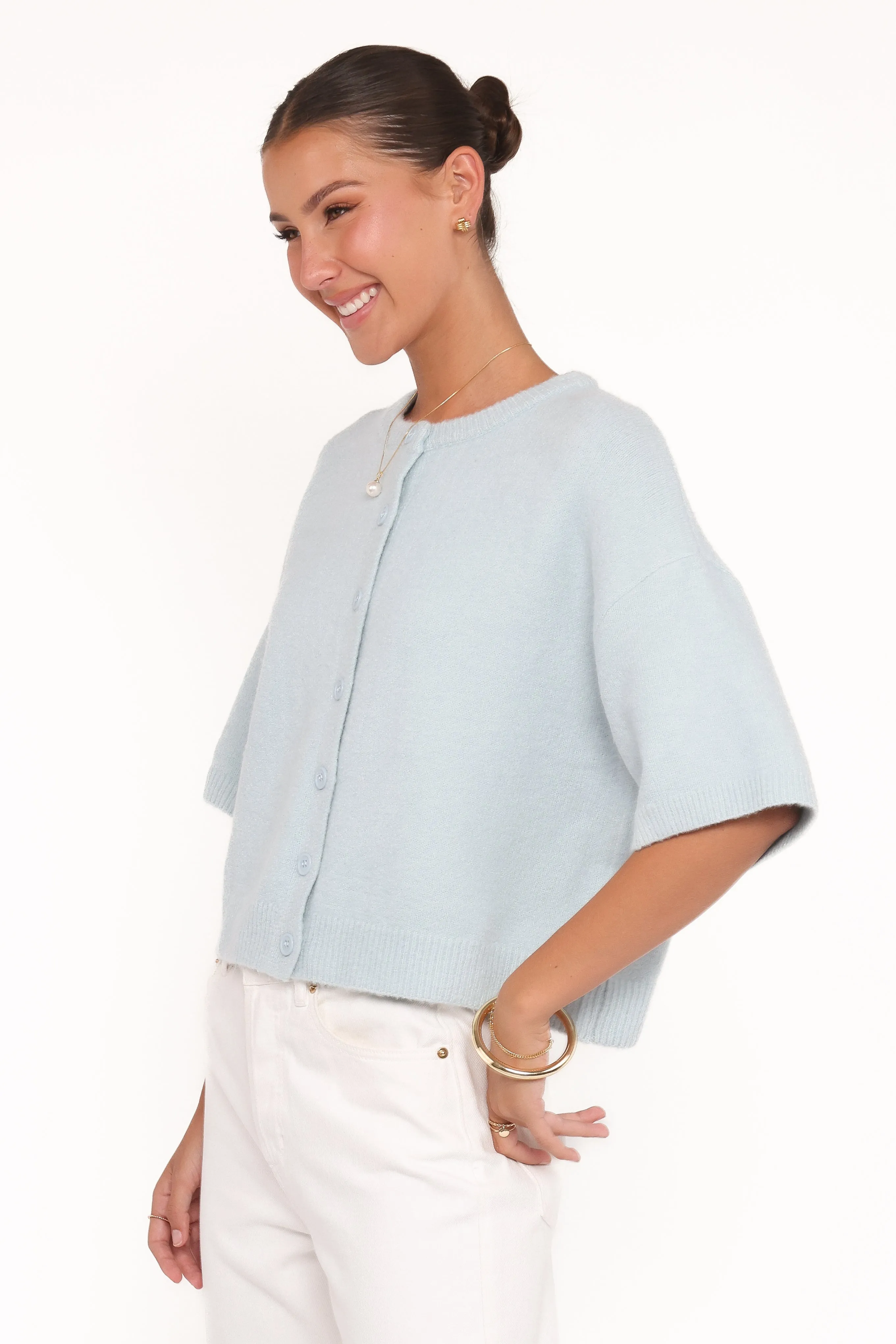 Lilith Knit Top - Blue sold by Petal & Pup product image thumbnail 4