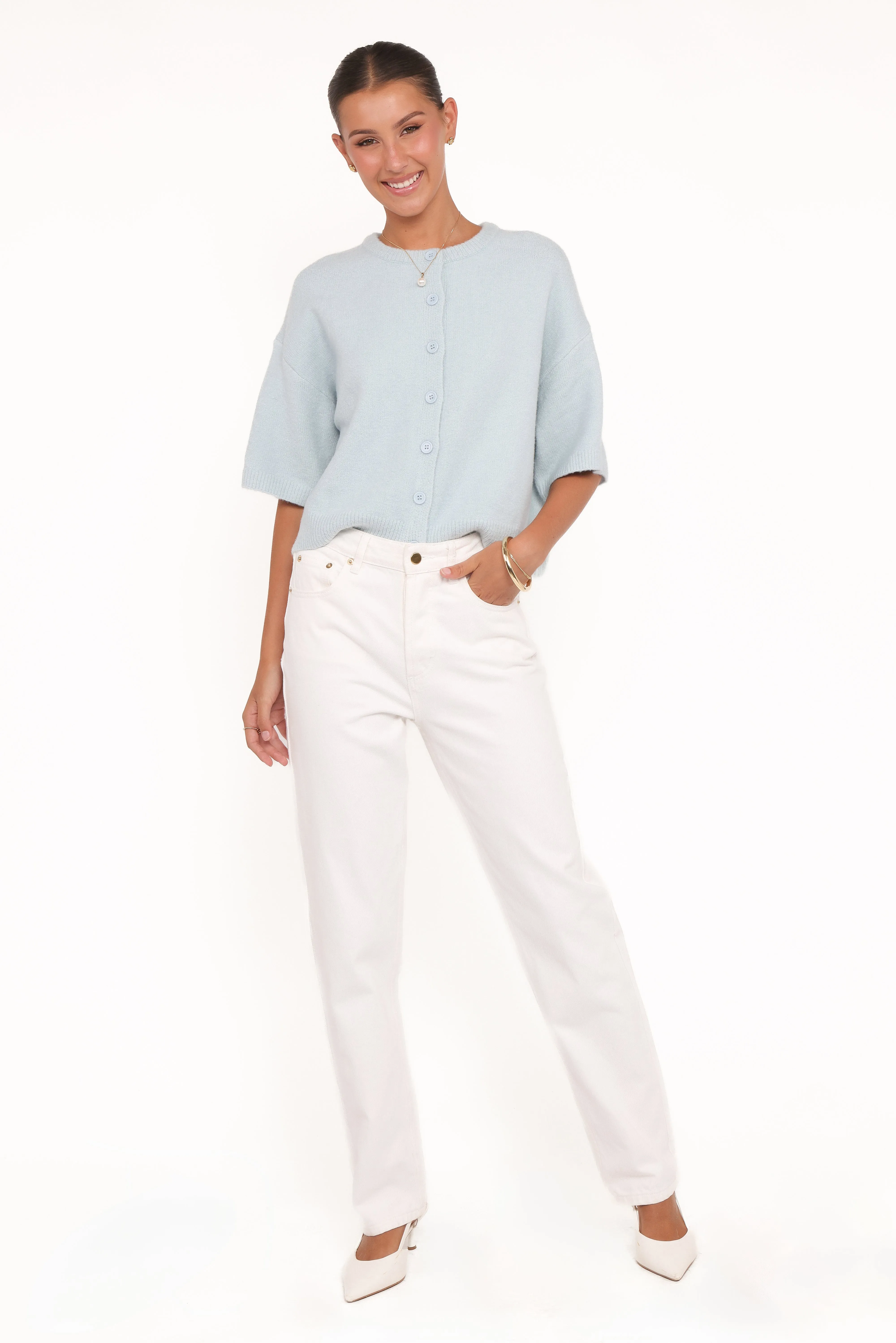 Lilith Knit Top - Blue sold by Petal & Pup product image thumbnail 3