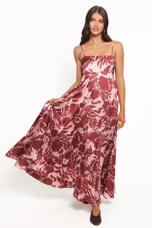 Elanor Maxi Dress - Pale Burgundy sold by Petal & Pup