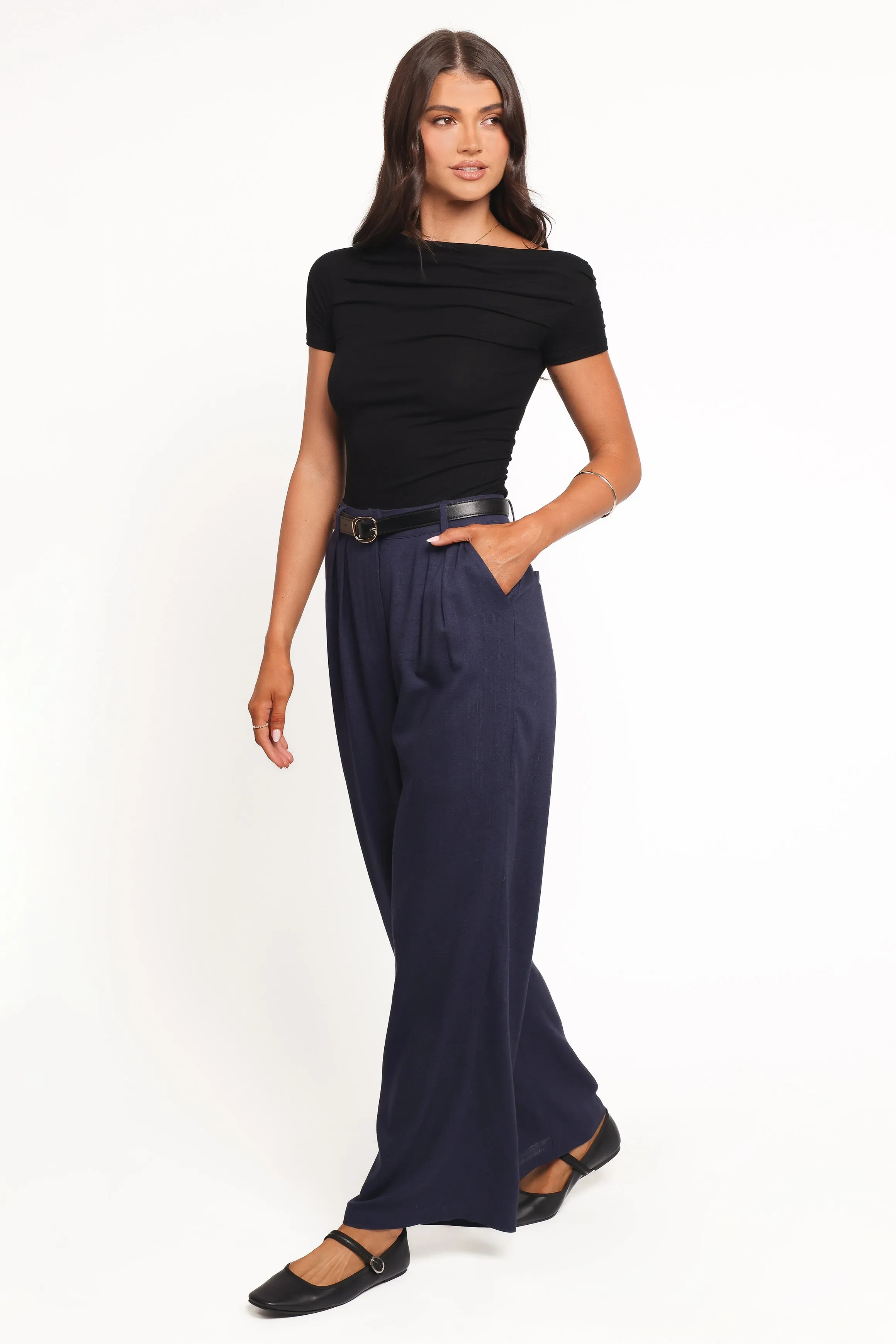 Dean Linen Pants - Navy sold by Petal & Pup product image thumbnail 3