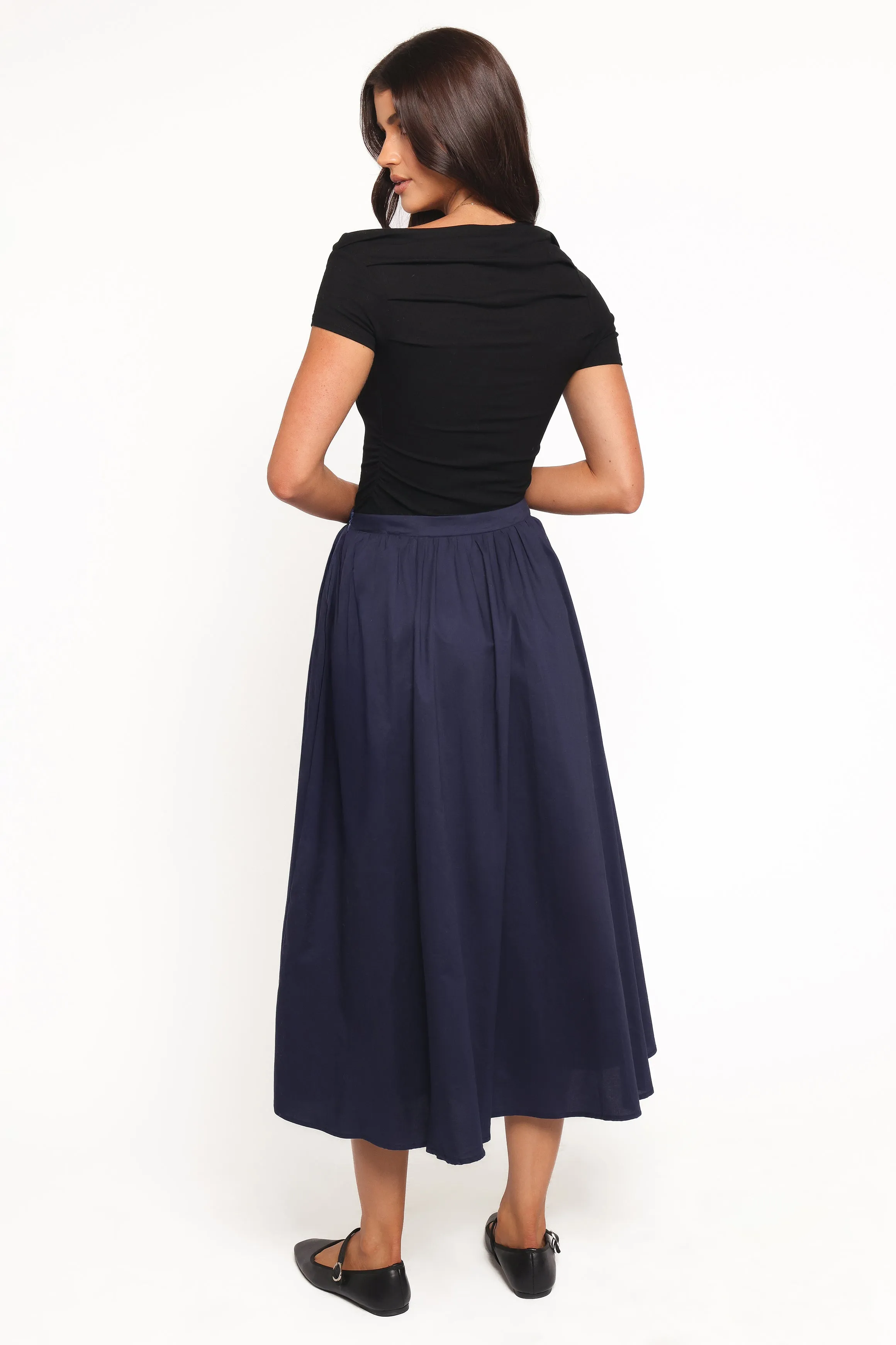 Oakley Midi Skirt - Navy sold by Petal & Pup product image thumbnail 4
