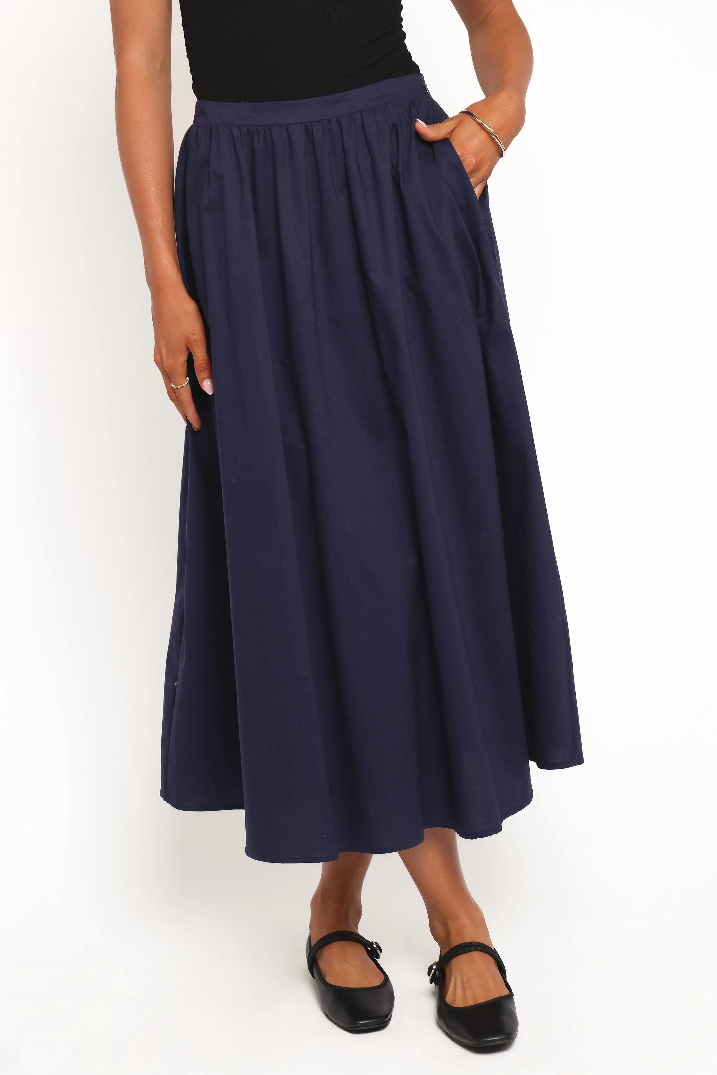 Oakley Midi Skirt - Navy sold by Petal & Pup product image thumbnail 2