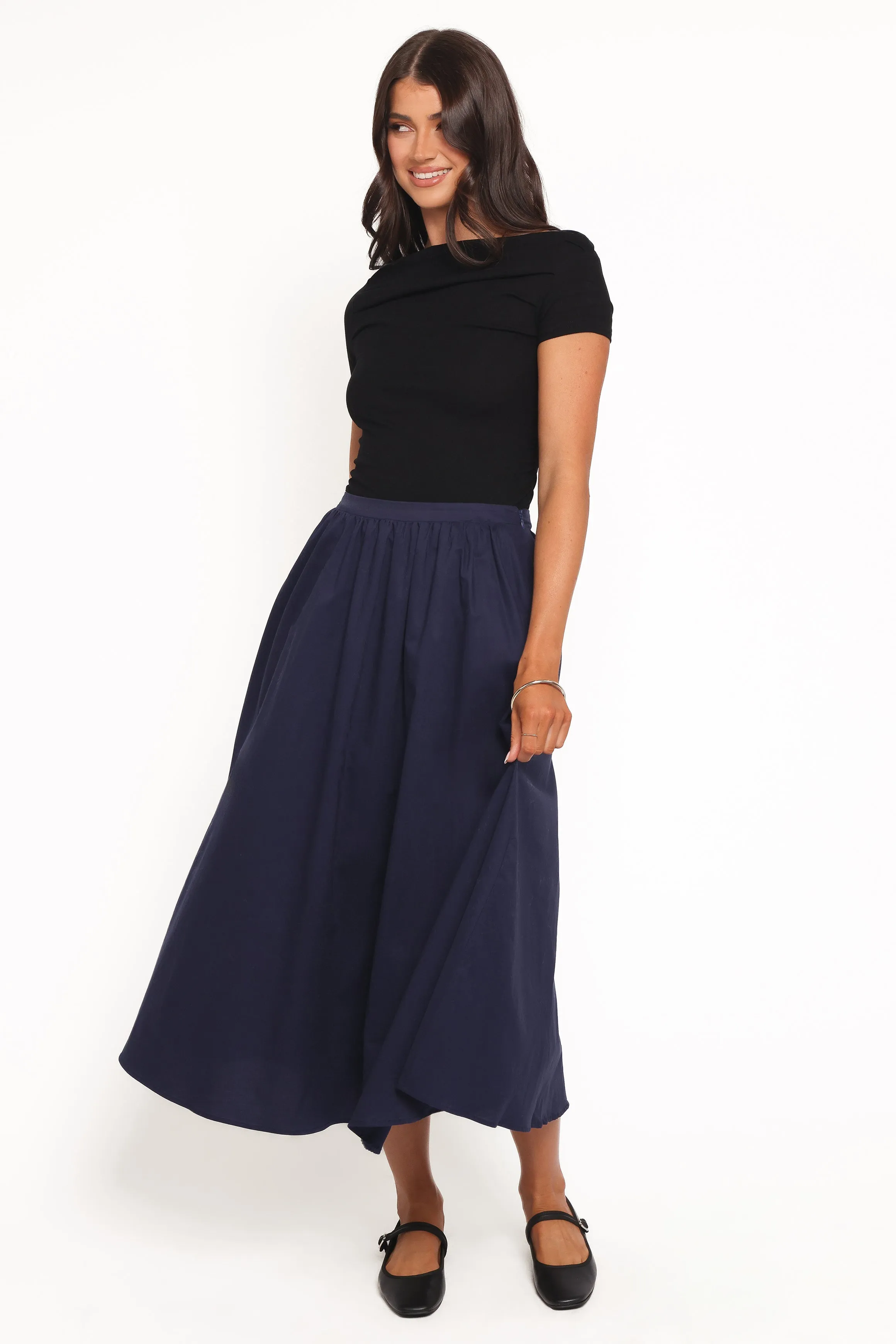 Oakley Midi Skirt - Navy sold by Petal & Pup product image thumbnail 5