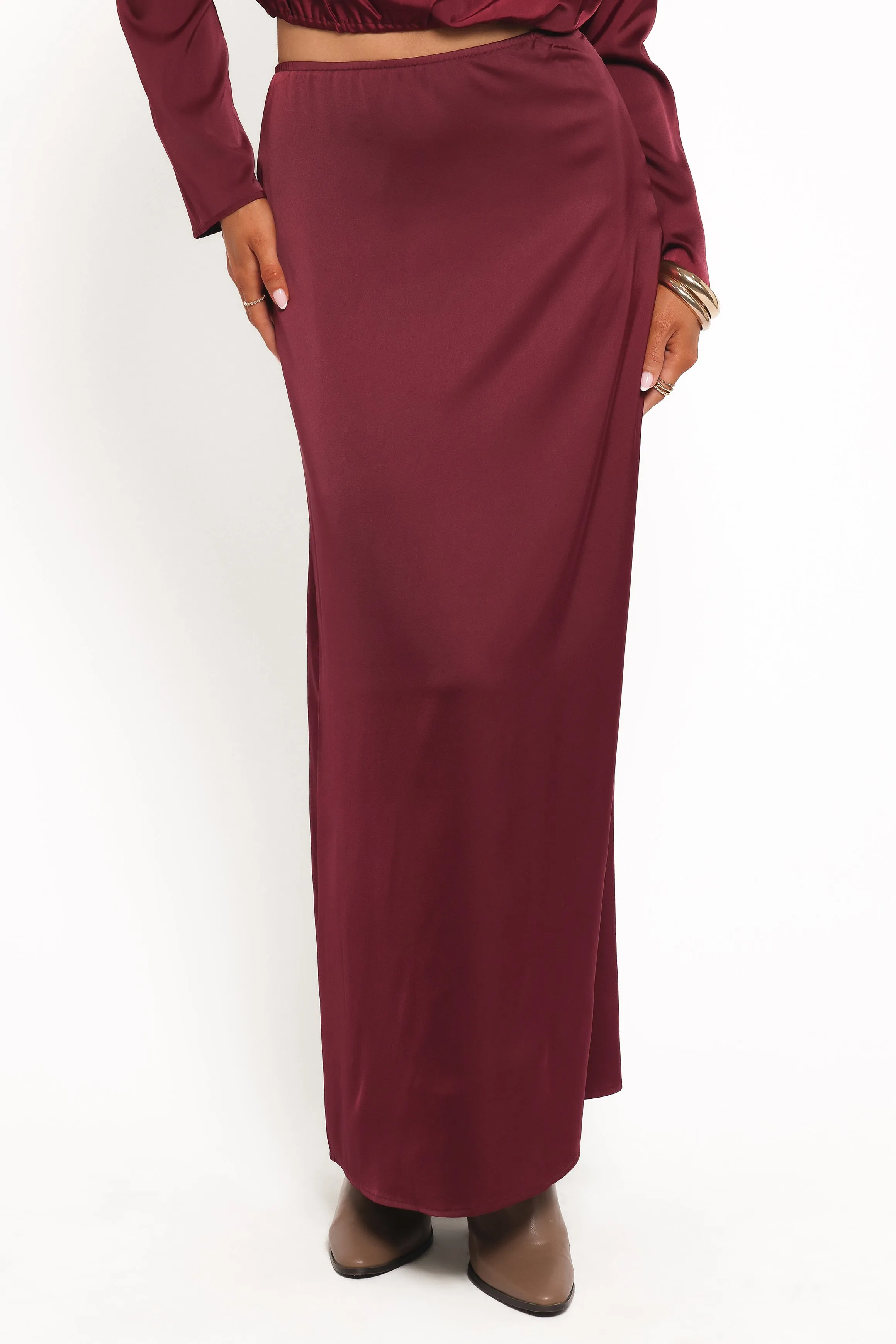 Catherine Skirt Set - Burgundy sold by Petal & Pup product image thumbnail 3