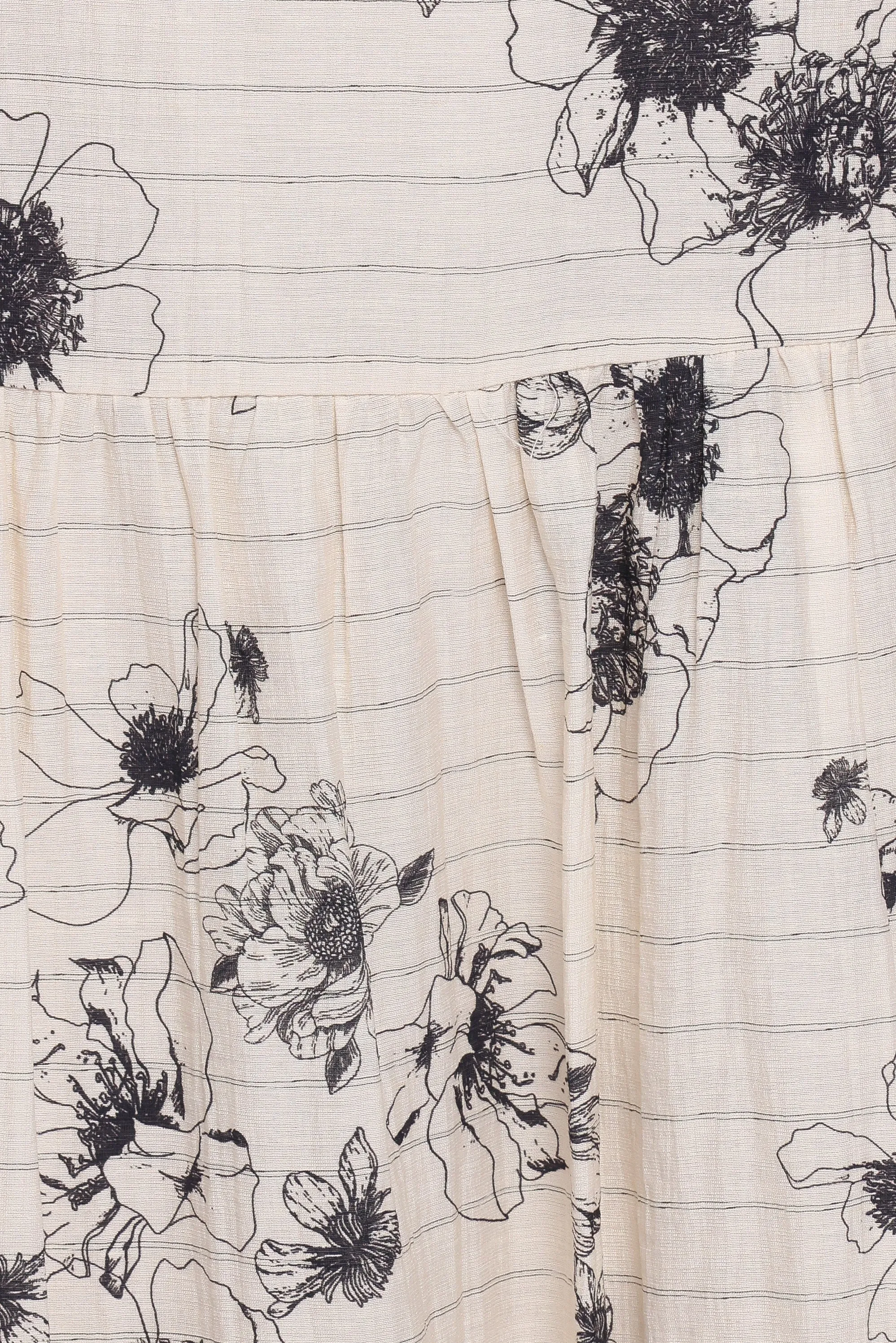 Martine Maxi Dress - Black/Ivory Floral sold by Petal & Pup product image thumbnail 5