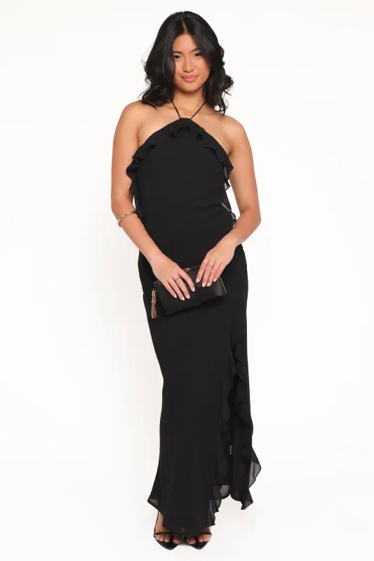 Patricia Maxi Dress - Black sold by Petal & Pup