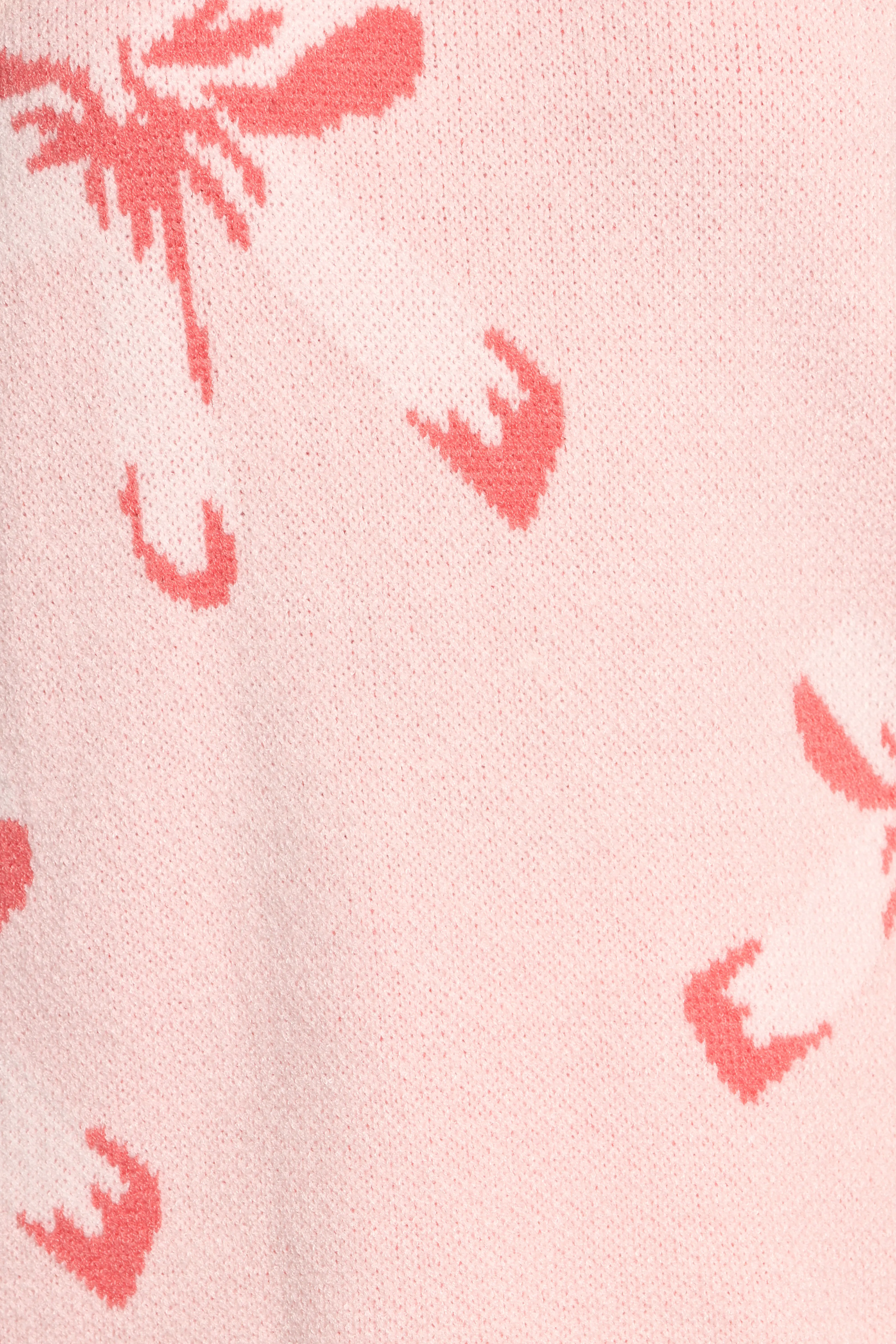 Carrington Bow Print Knit Sweater - Pink sold by Petal & Pup product image thumbnail 5