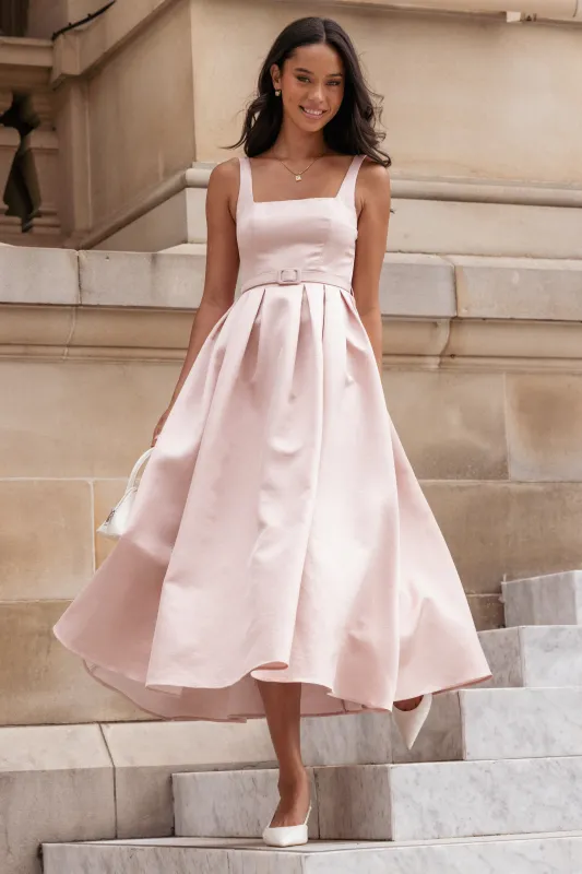 Augustine Midi Dress - Dusty Pink sold by Petal & Pup