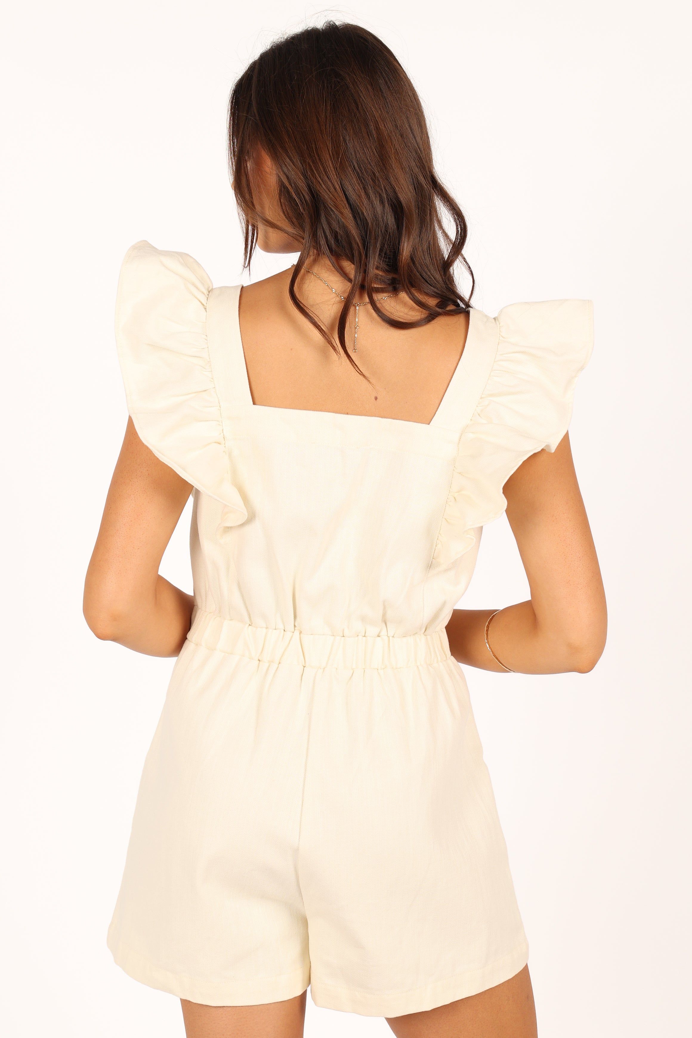 Peta Frill Sleeve Romper - Ivory sold by Petal & Pup product image thumbnail 8