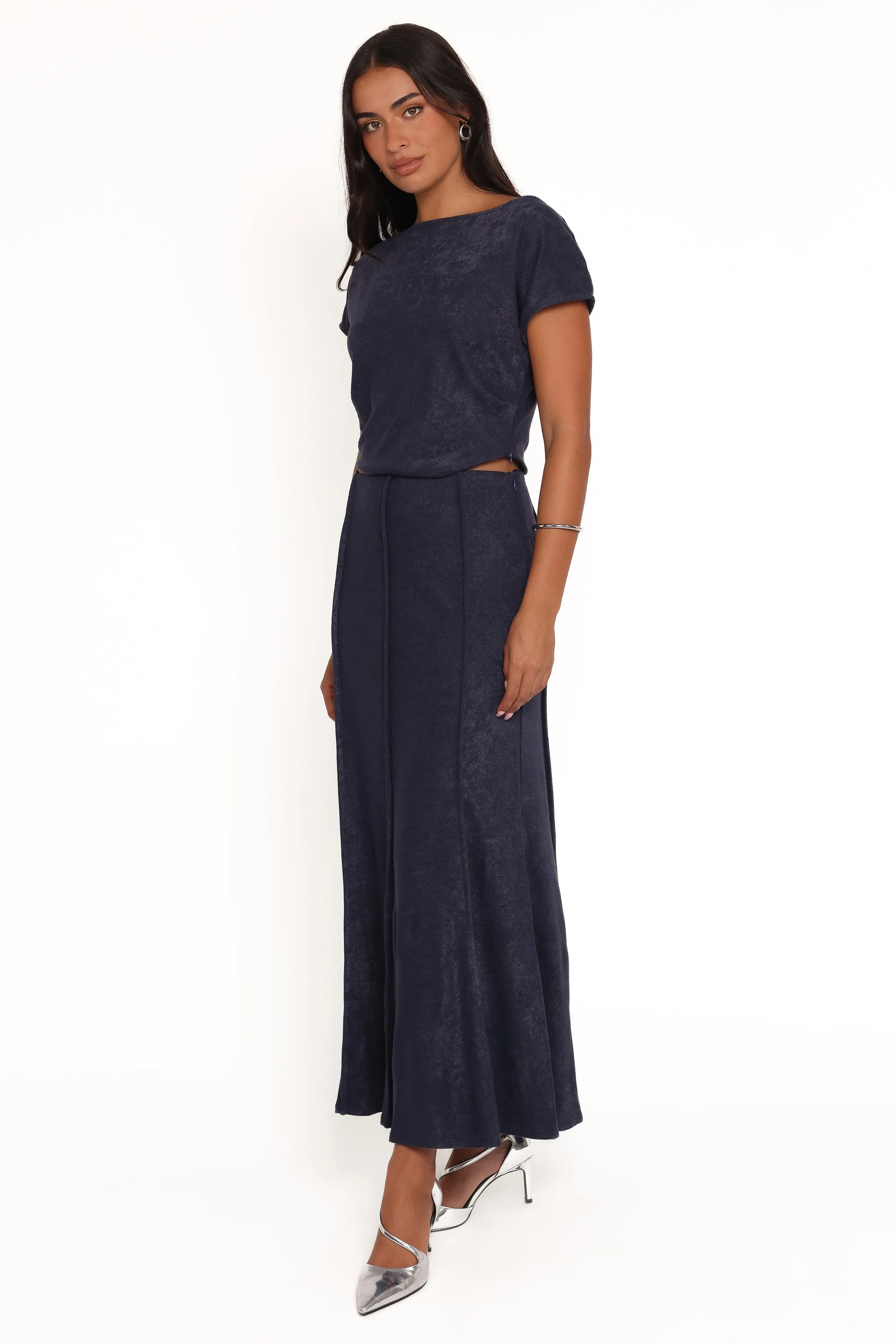 Aria Maxi Skirt Set - Denim Blue sold by Petal & Pup product image thumbnail 3