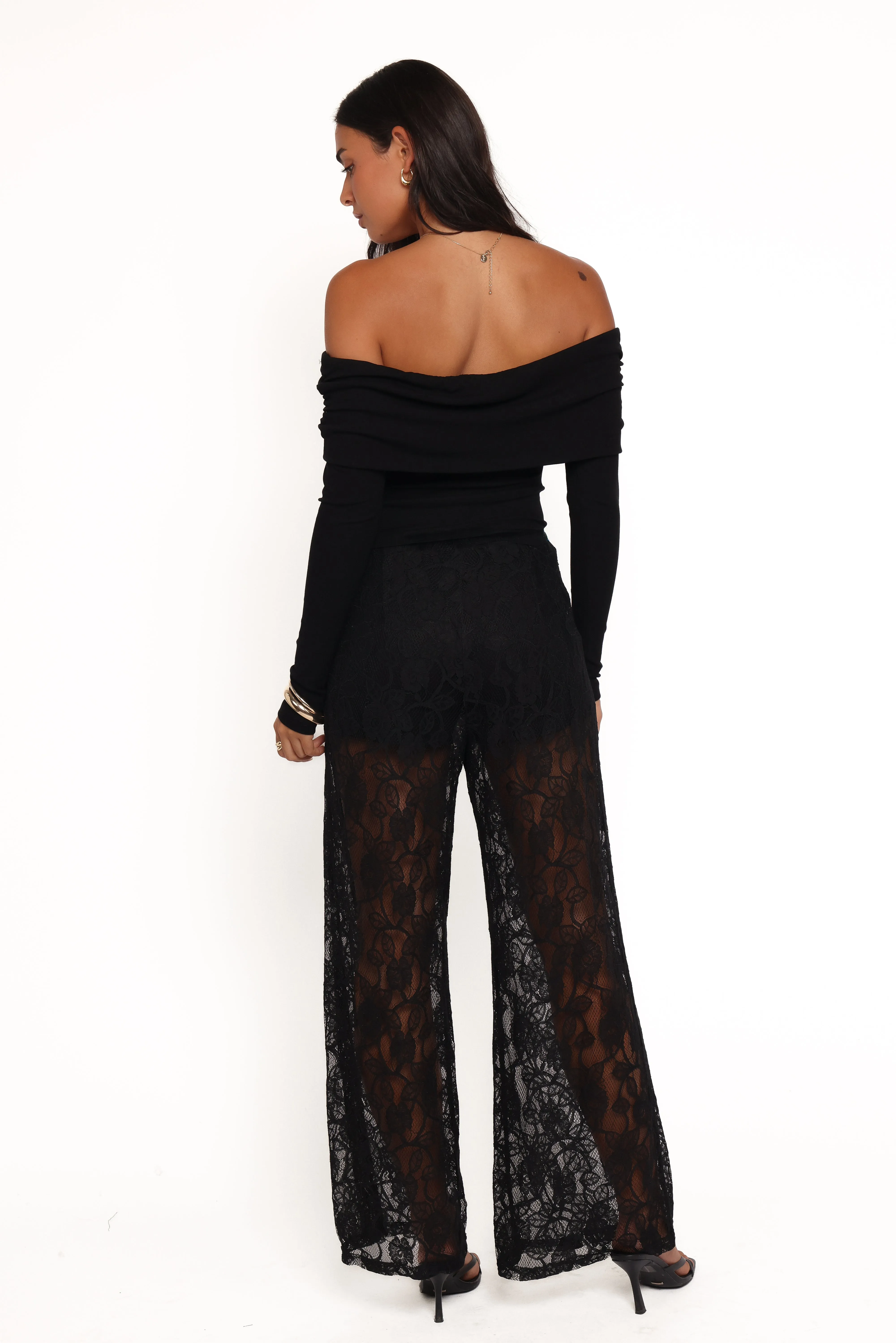 Alina Lace Pant Set - Black sold by Petal & Pup product image thumbnail 4