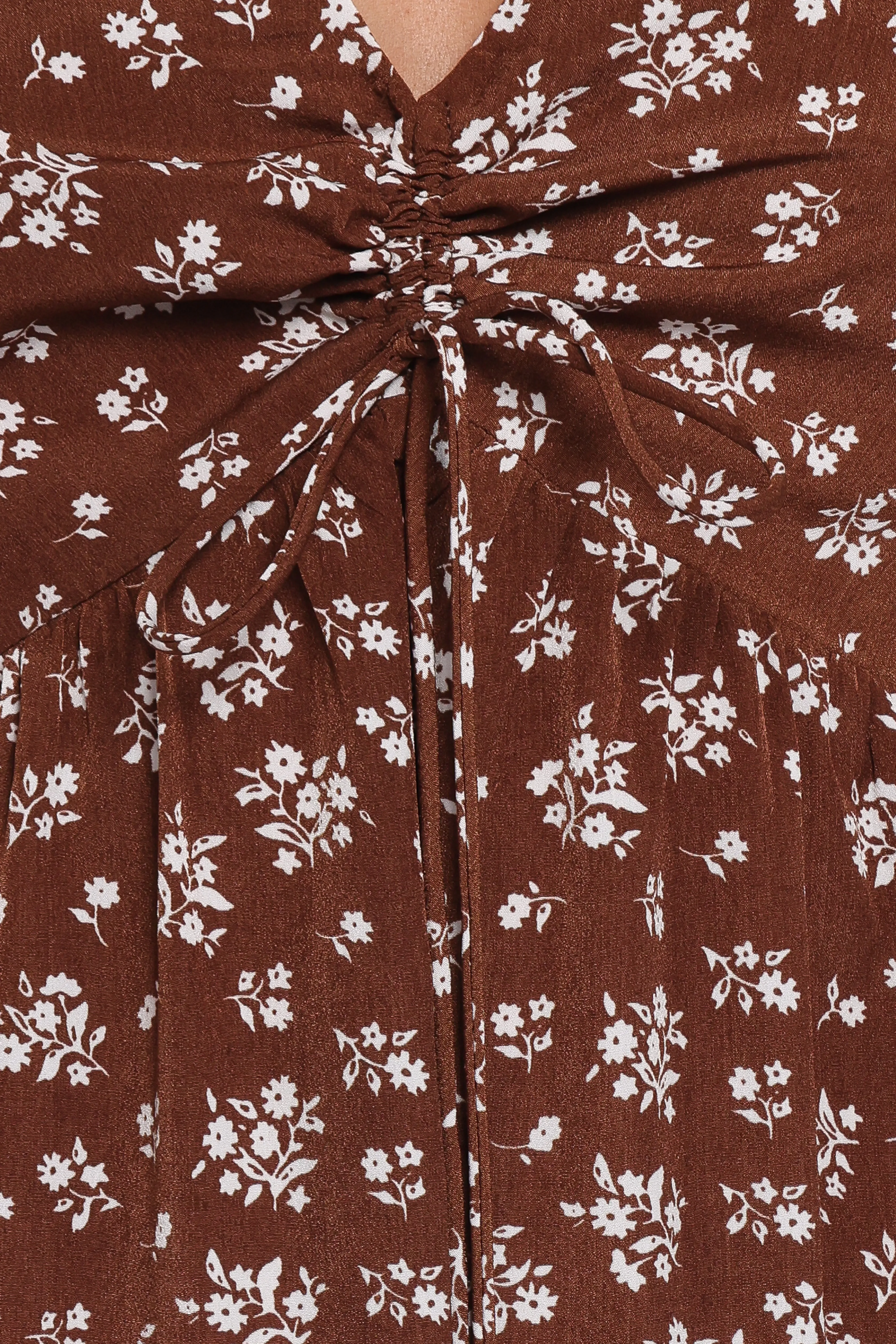Zina Maxi Dress - Brown Ditsy Floral sold by Petal & Pup product image thumbnail 5