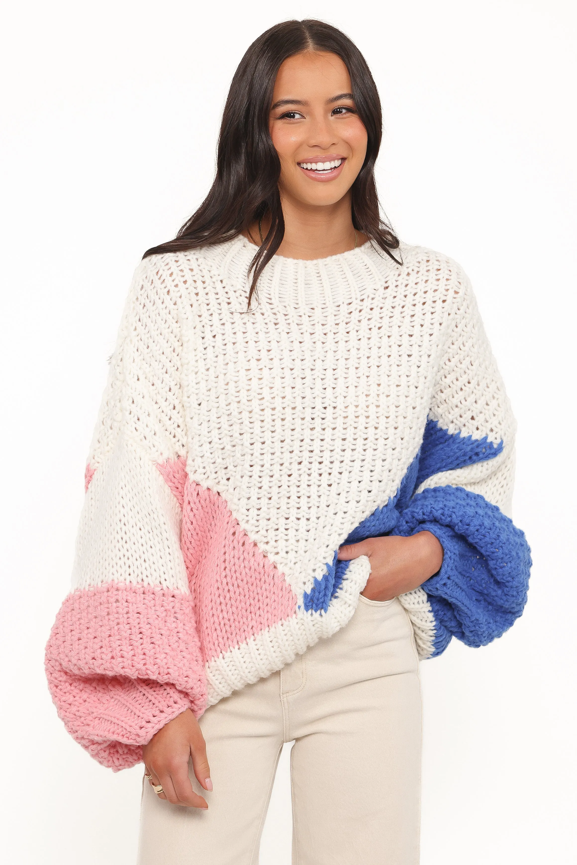 Koda Pattern Knit Sweater - White Multi sold by Petal & Pup product image thumbnail 2