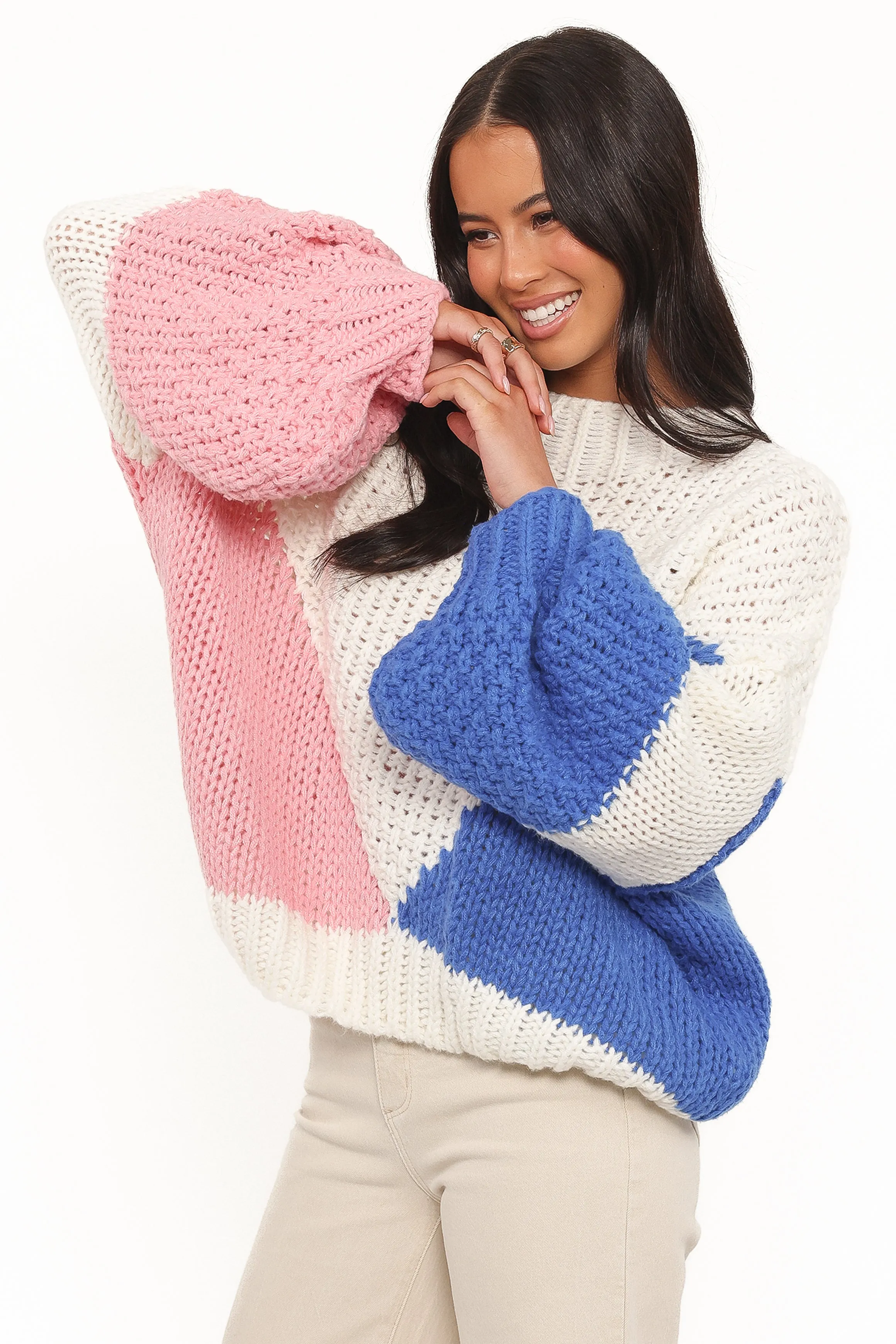 Koda Pattern Knit Sweater - White Multi sold by Petal & Pup product image thumbnail 4