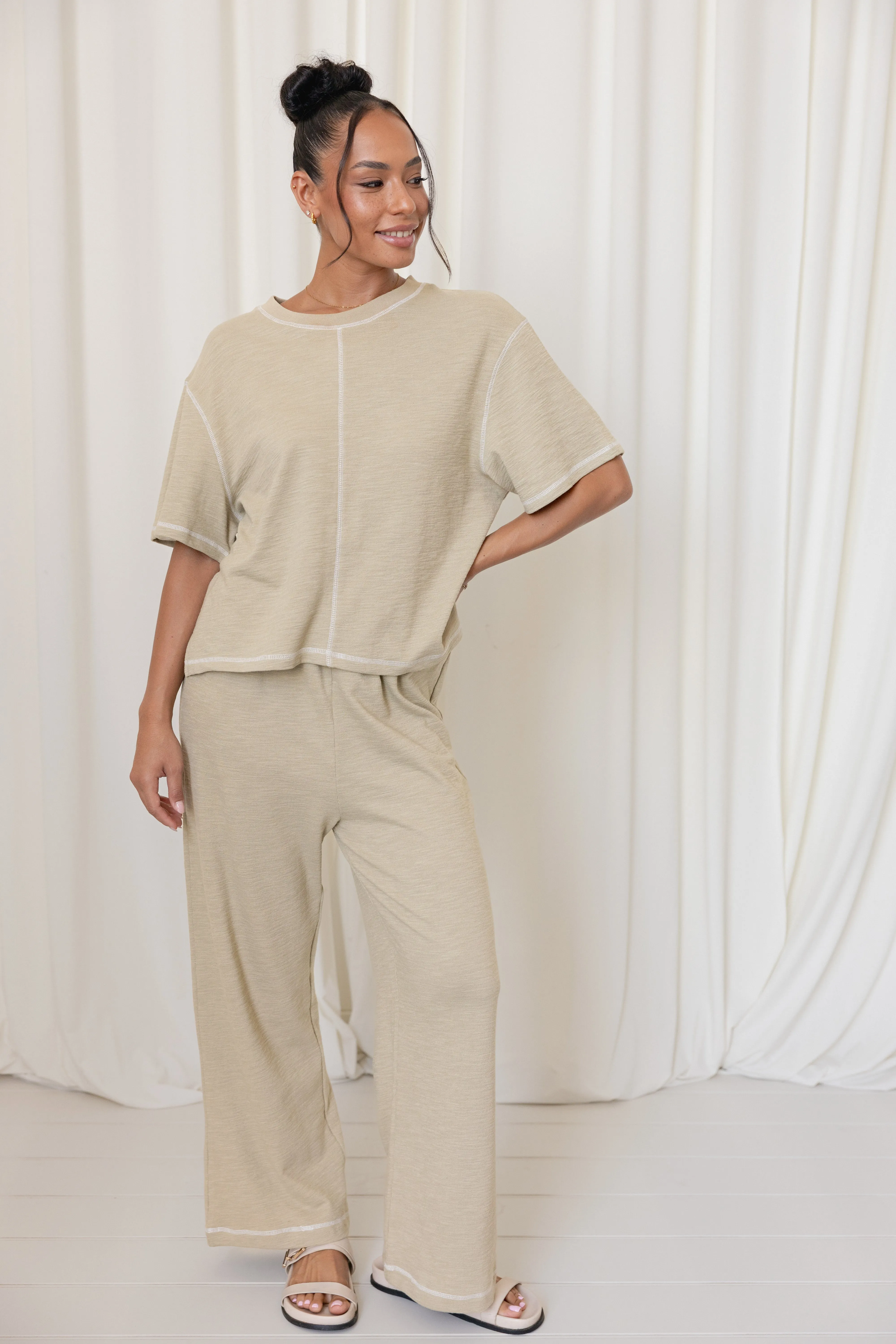 Angler Knit Set - Matcha sold by Petal & Pup