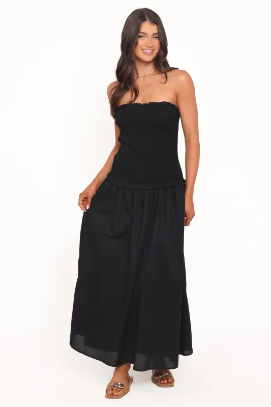 Bea Maxi Dress - Black sold by Petal & Pup