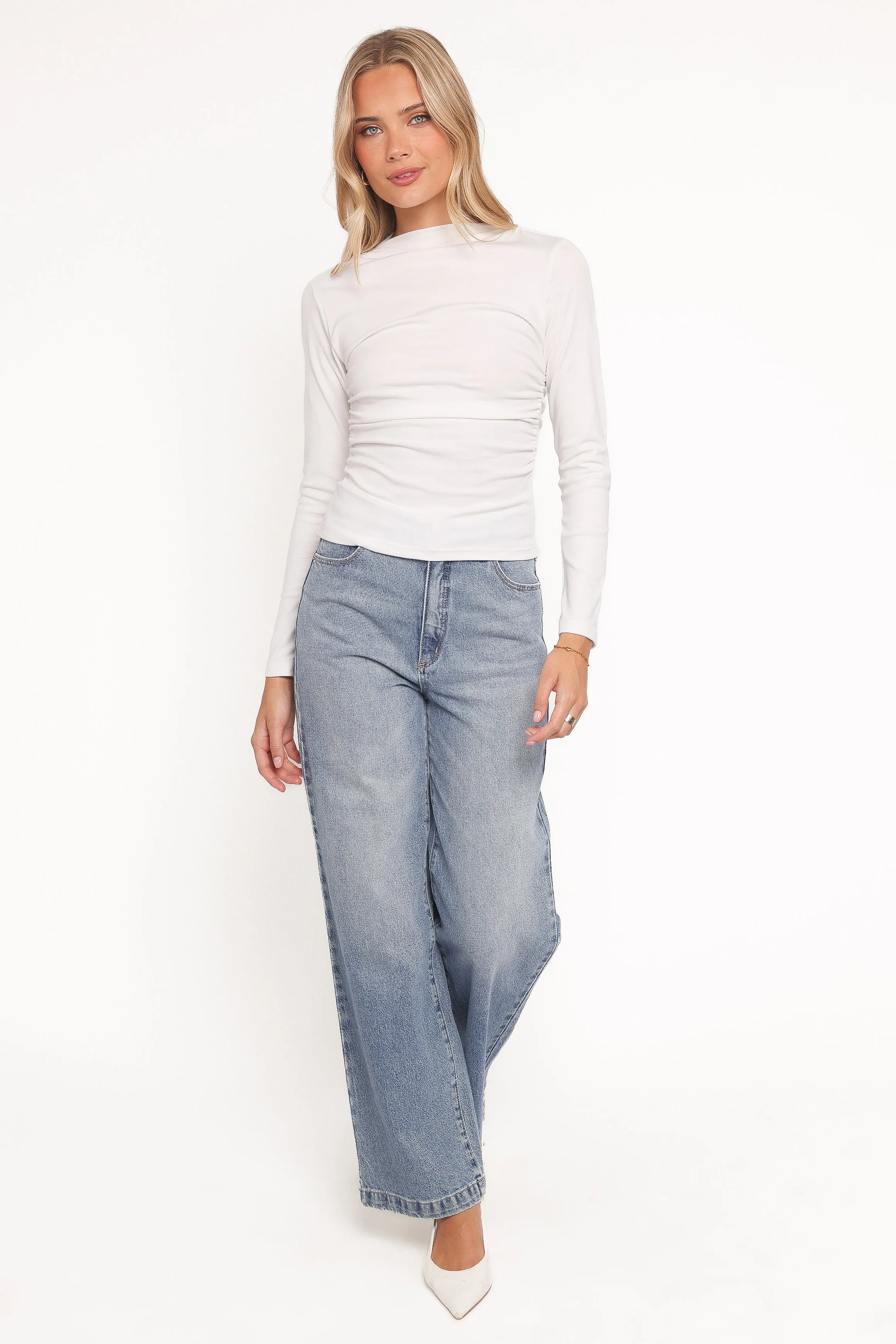 Nissa Long Sleeve Top - White sold by Petal & Pup product image thumbnail 5