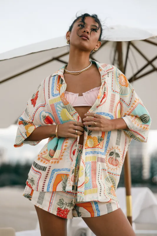 Olena Shirt - Agata Print sold by Petal & Pup