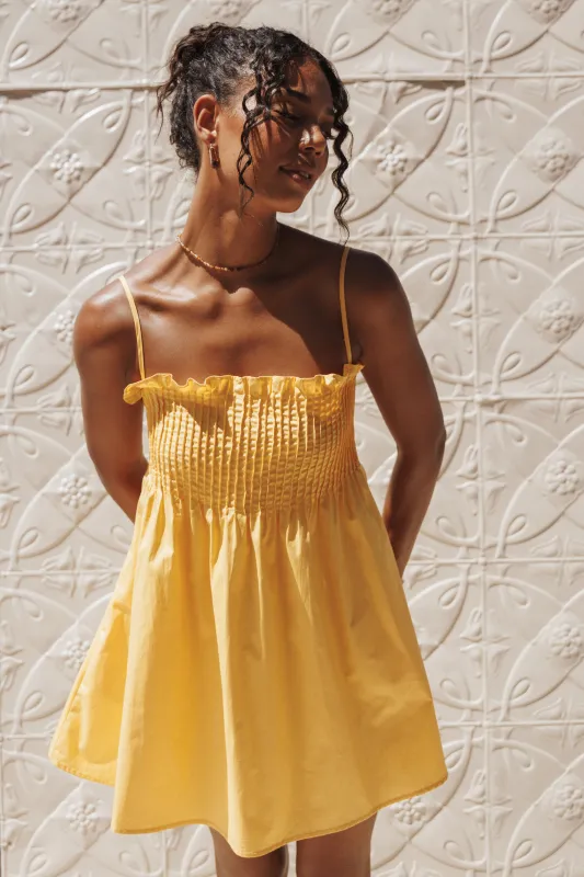 Carson Pleated Mini Dress - Mango made by Petal & Pup
