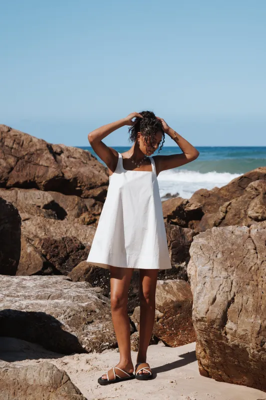 Kora Mini Dress - Chalk White sold by Petal & Pup