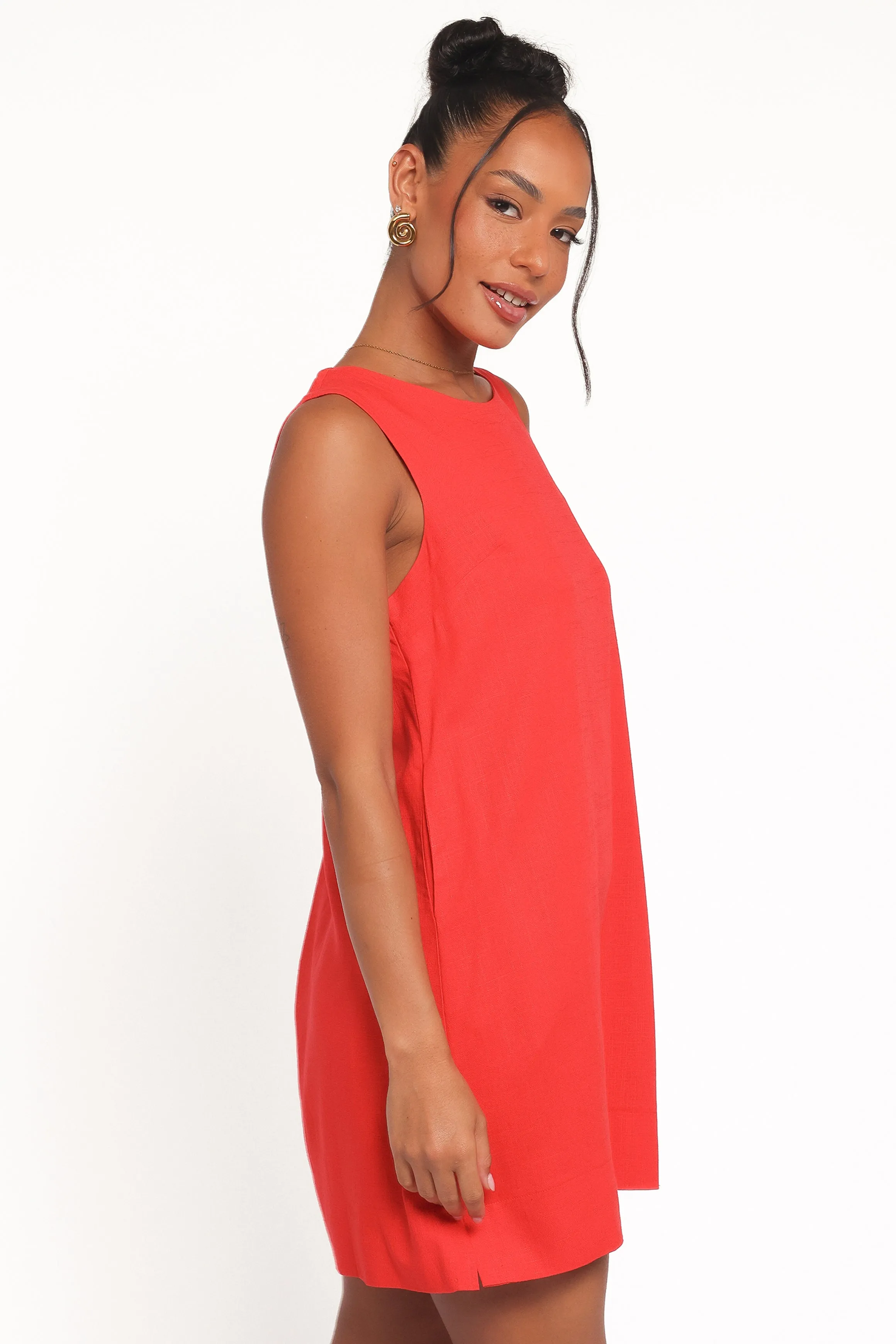 Zoe Mini Dress - Red sold by Petal & Pup product image thumbnail 4