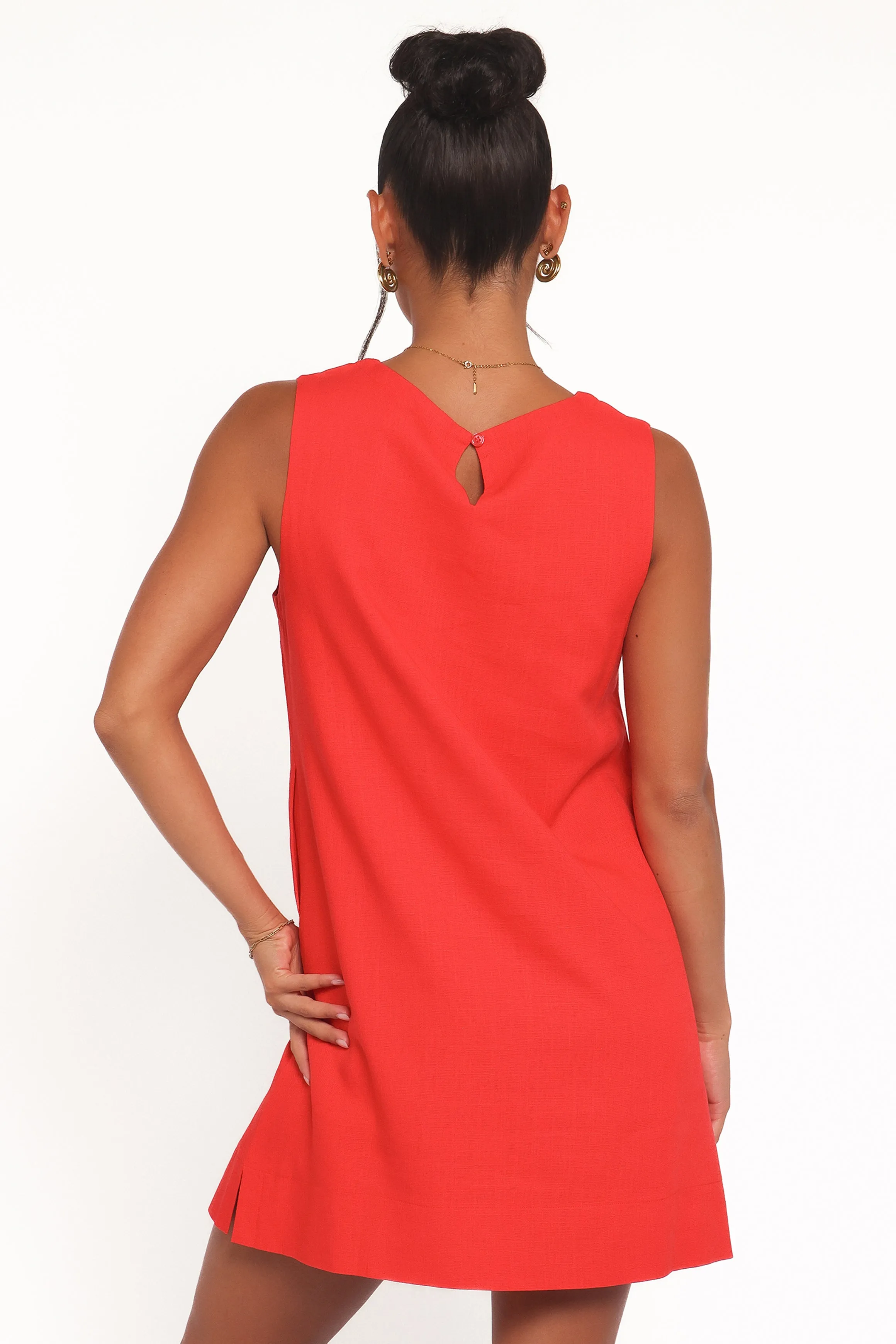 Zoe Mini Dress - Red sold by Petal & Pup product image thumbnail 5